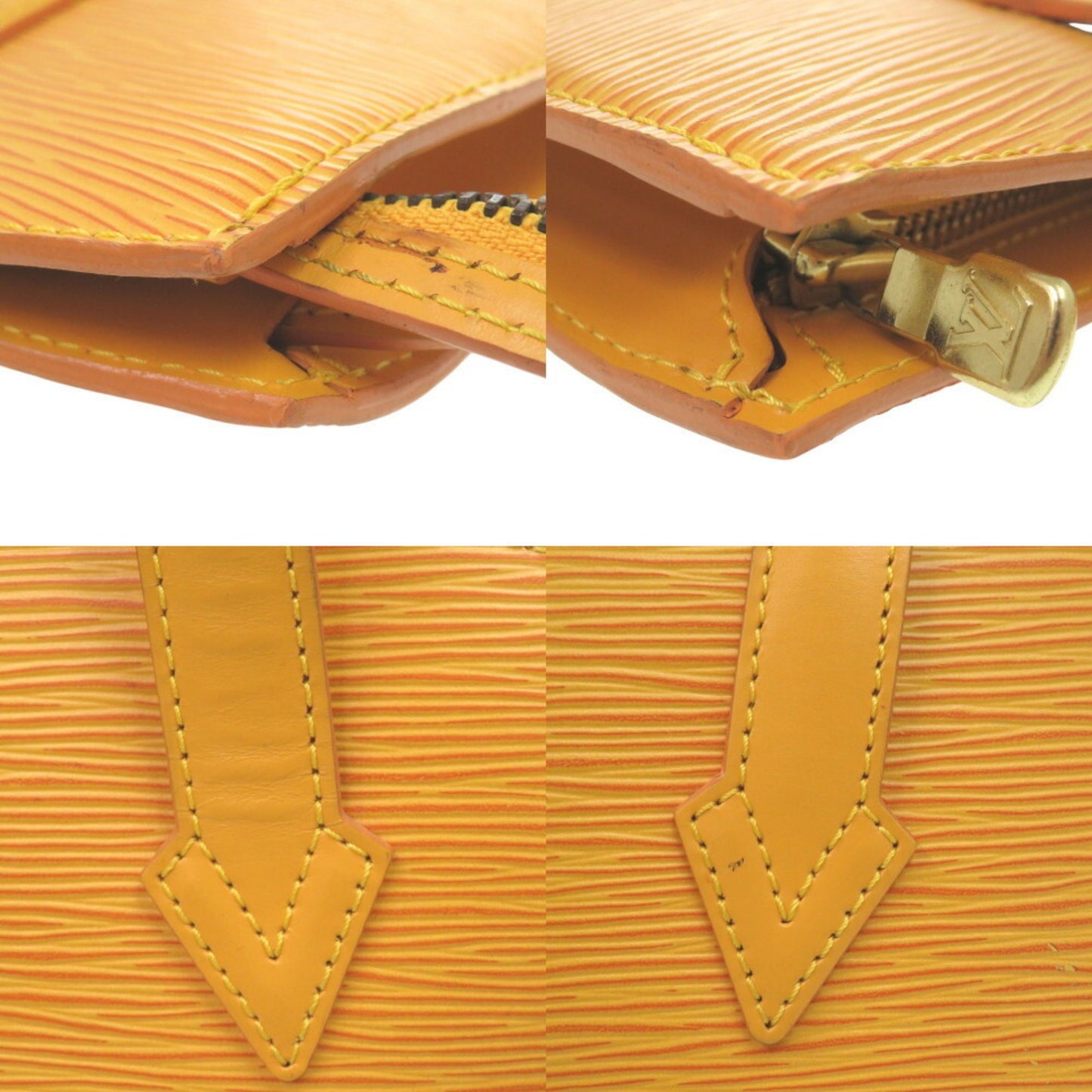 Louis Vuitton Saint Jacques Poigner Long Shoulder Bag M52339 Epi Leather Yellow Lv 0056Louis Vuitton