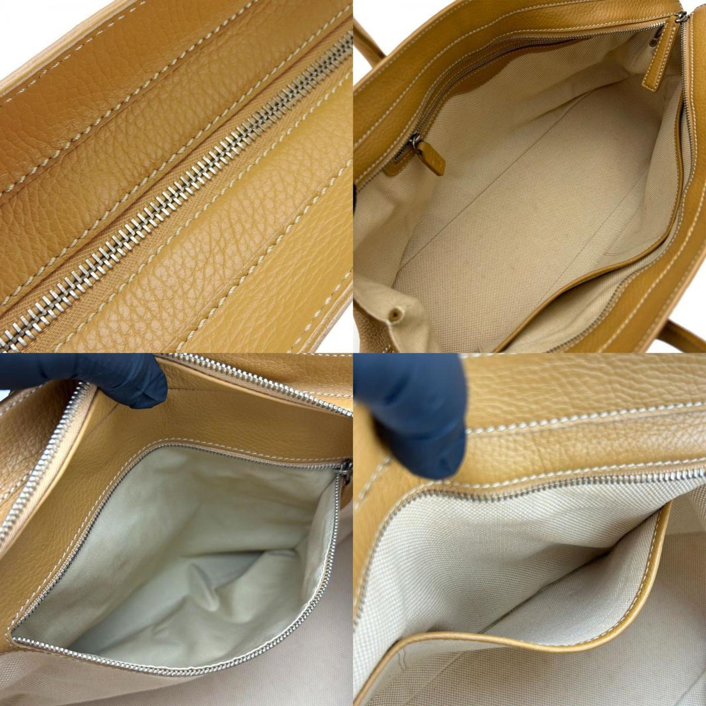 Tod'S Tods Tote Bag Leather Beige