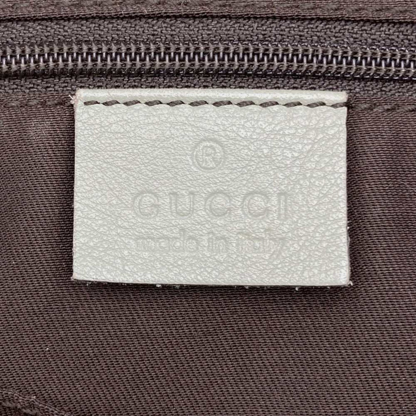 Gucci 204940 Shoulder Bag Gg Canvas Leather Abby Beige Green