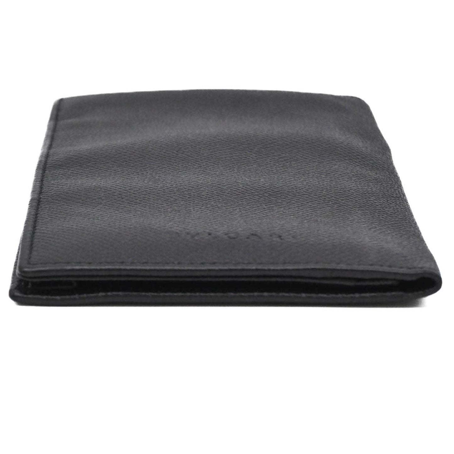 Bvlgari Classico Long Wallet Billfold Black Leather