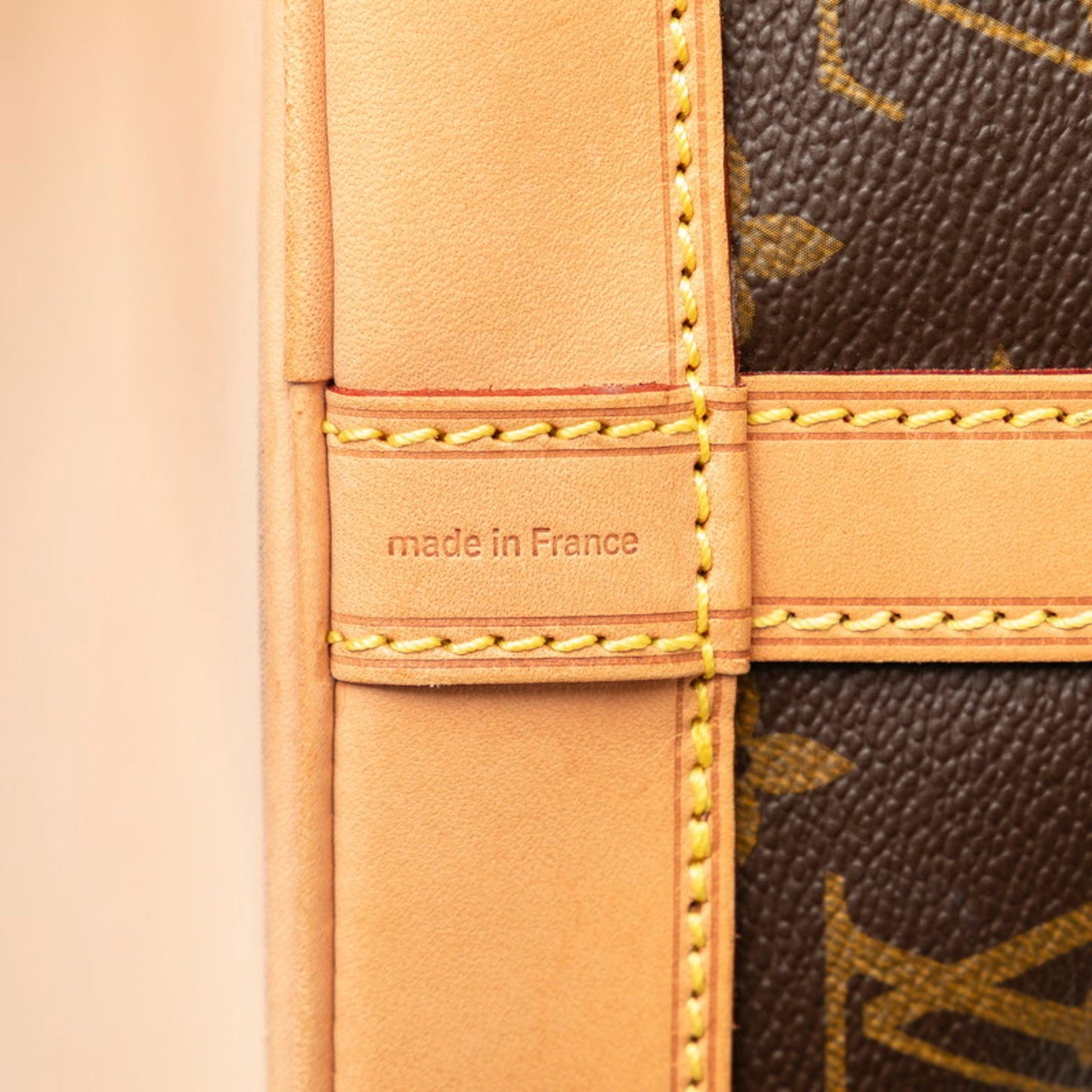 Louis Vuitton Monogram Noe Shoulder Bag M42224 Brown Pvc Leather