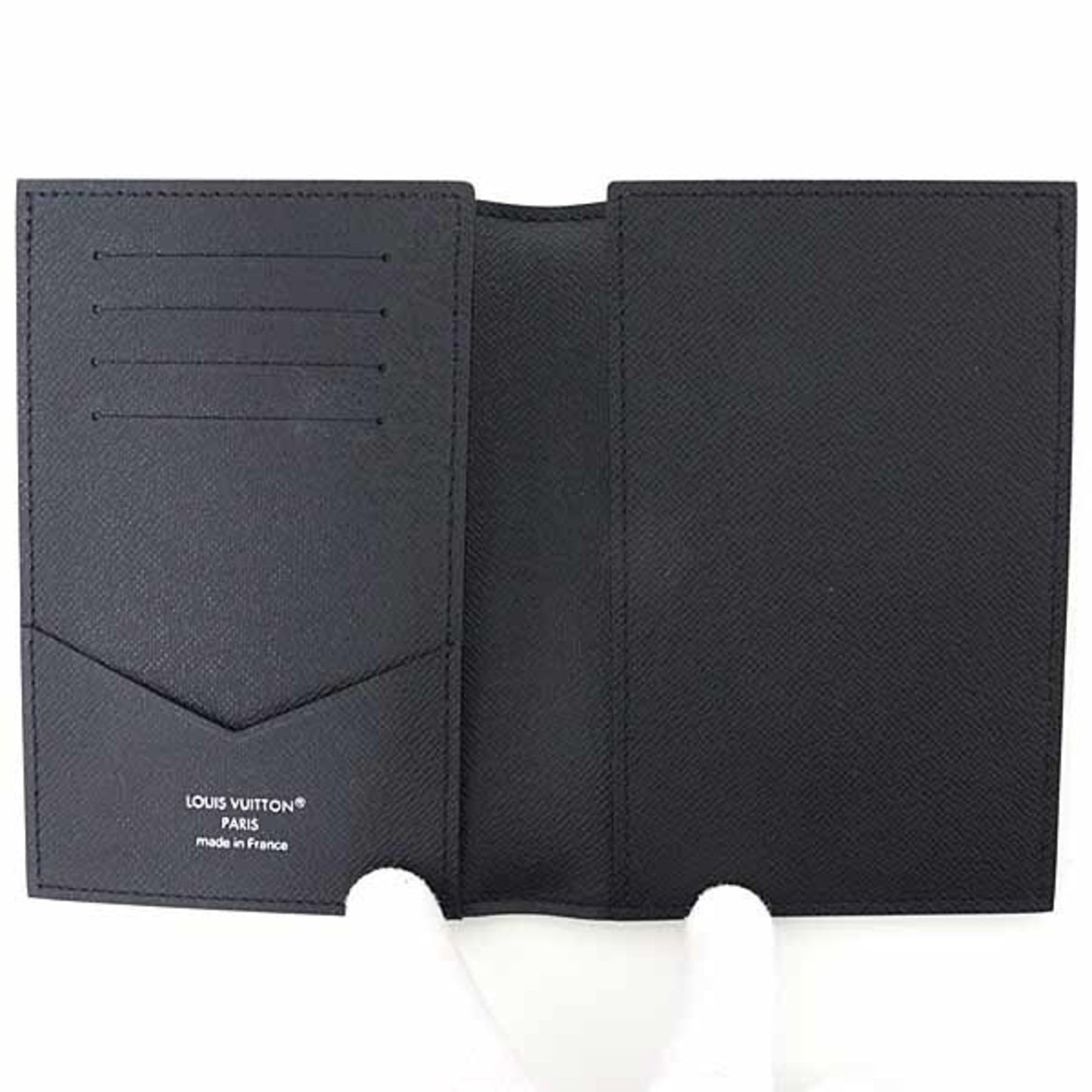Louis Vuitton Couverture Passport Cover Nm Monogram Eclipse M64501 Black