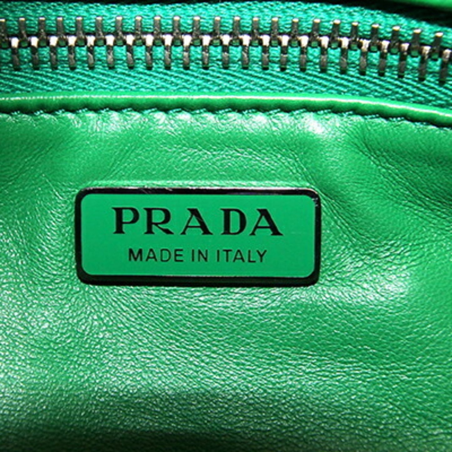 Prada Re-Edition 2002 Moon Padded Handbag 1Ba381 Green Nappa Leather Shoulder Bag