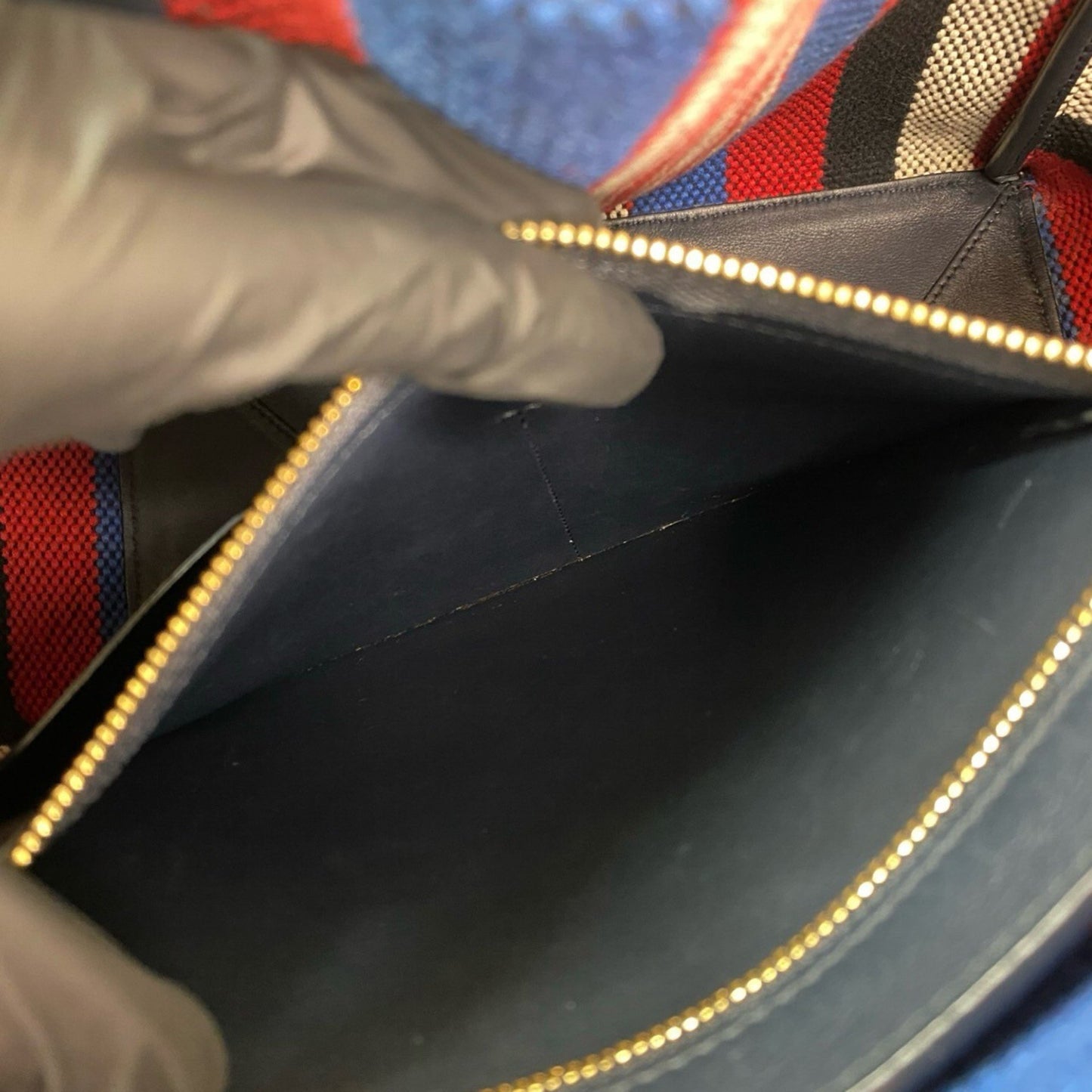 Celine Cabas Phantom Canvas And Leather Tote Bag