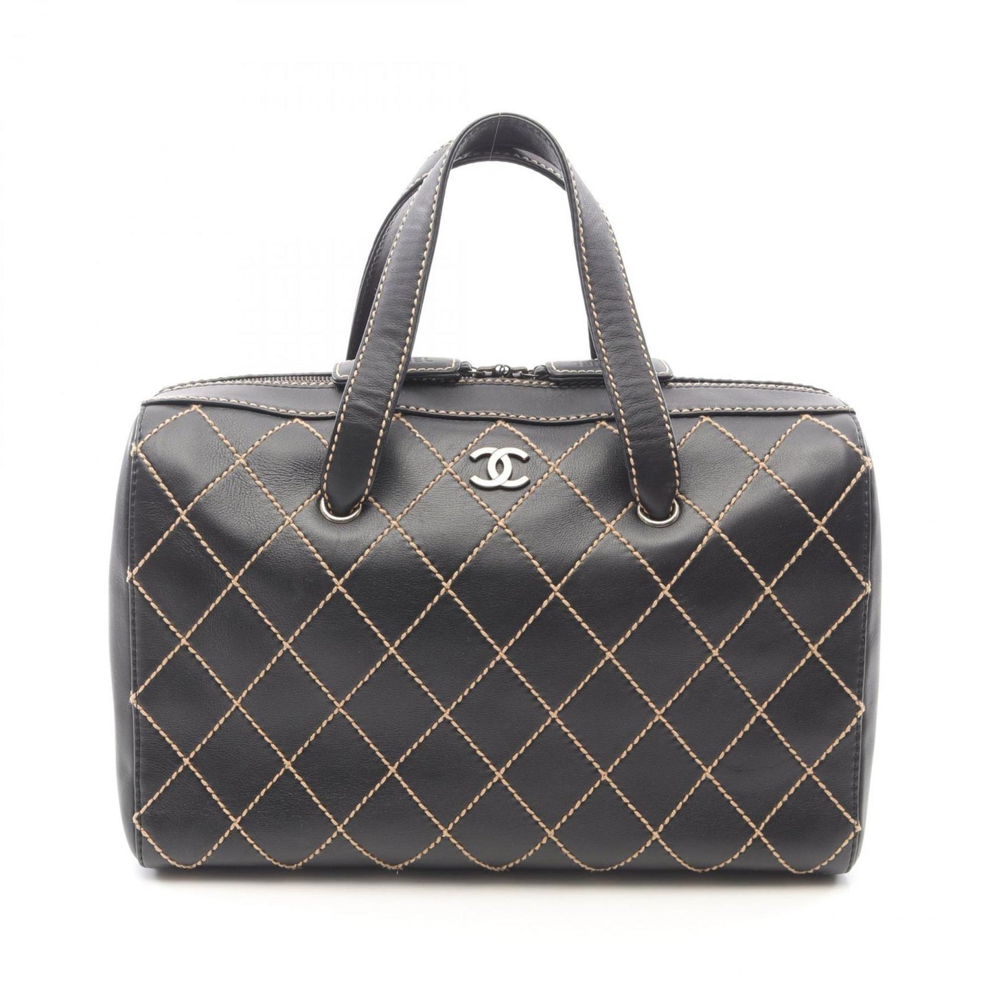 Chanel Wild Stitch Handbag Leather