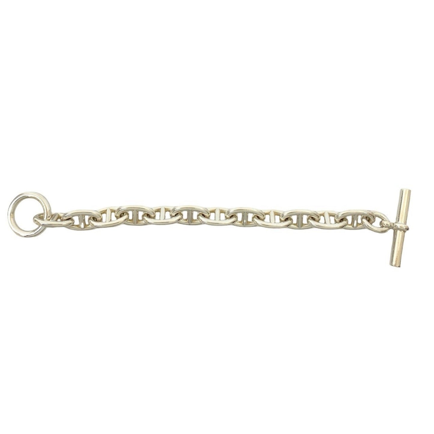 Hermes Chaine D'Ancre Tgm 12-Link Sterling Silver 925 Chain Bracelet/Bangle