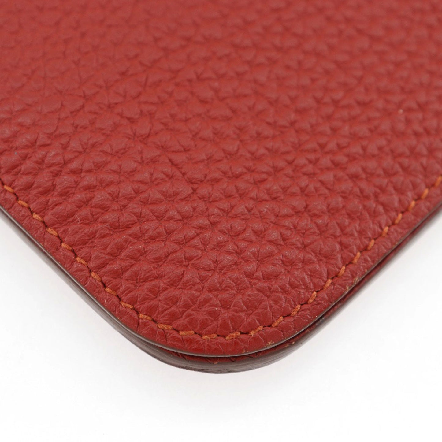 Hermes Hermes Dogon Long Wallet Togo 2014 Red ?R Belt Clasp