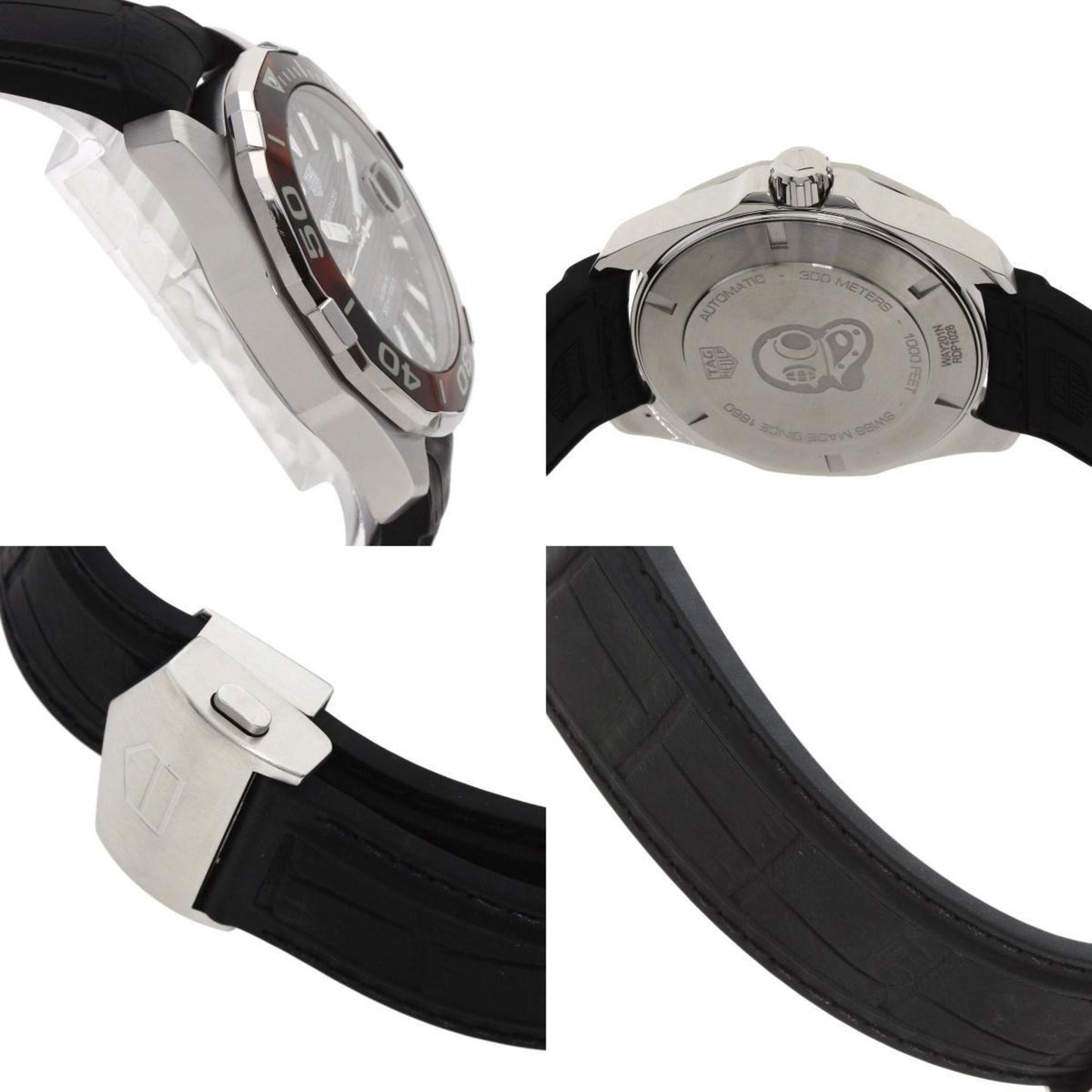 Tag Heuer Way201N Aquaracer Calibre 5 Watch Stainless Steel Rubber