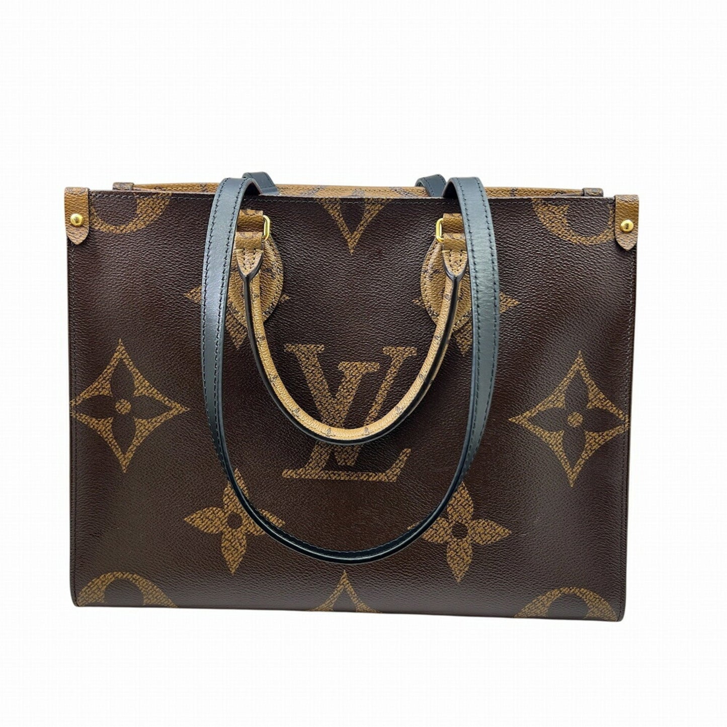 Louis Vuitton Monogram Reverse On The Go Mm M45321 Brown Tote Bag/Handbag