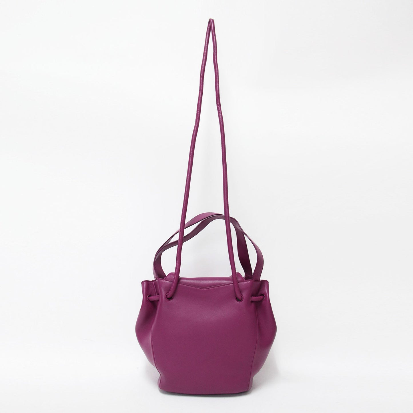 Bottega Veneta Purple Beak Handbag/Shoulder Bag In Leather