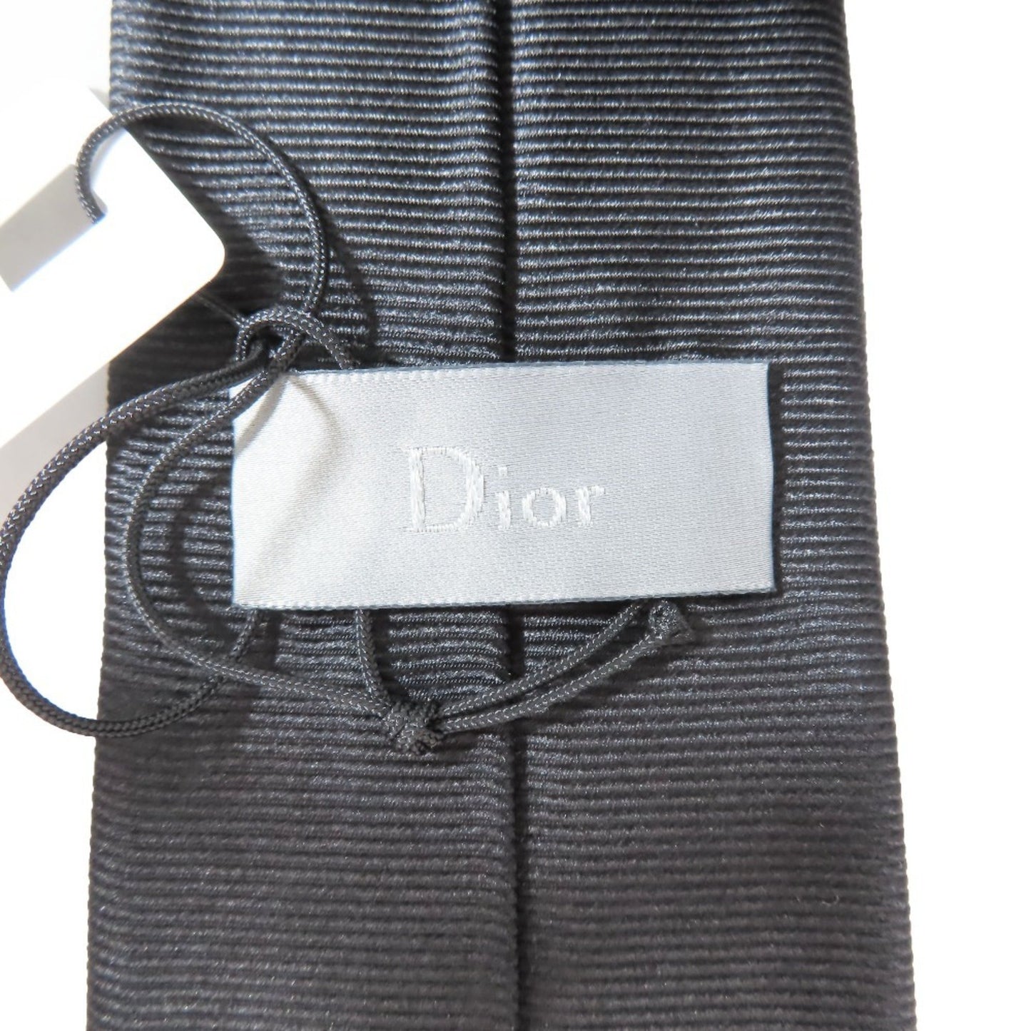 Christian Dior Dior Narrow Tie 100% Silk Black