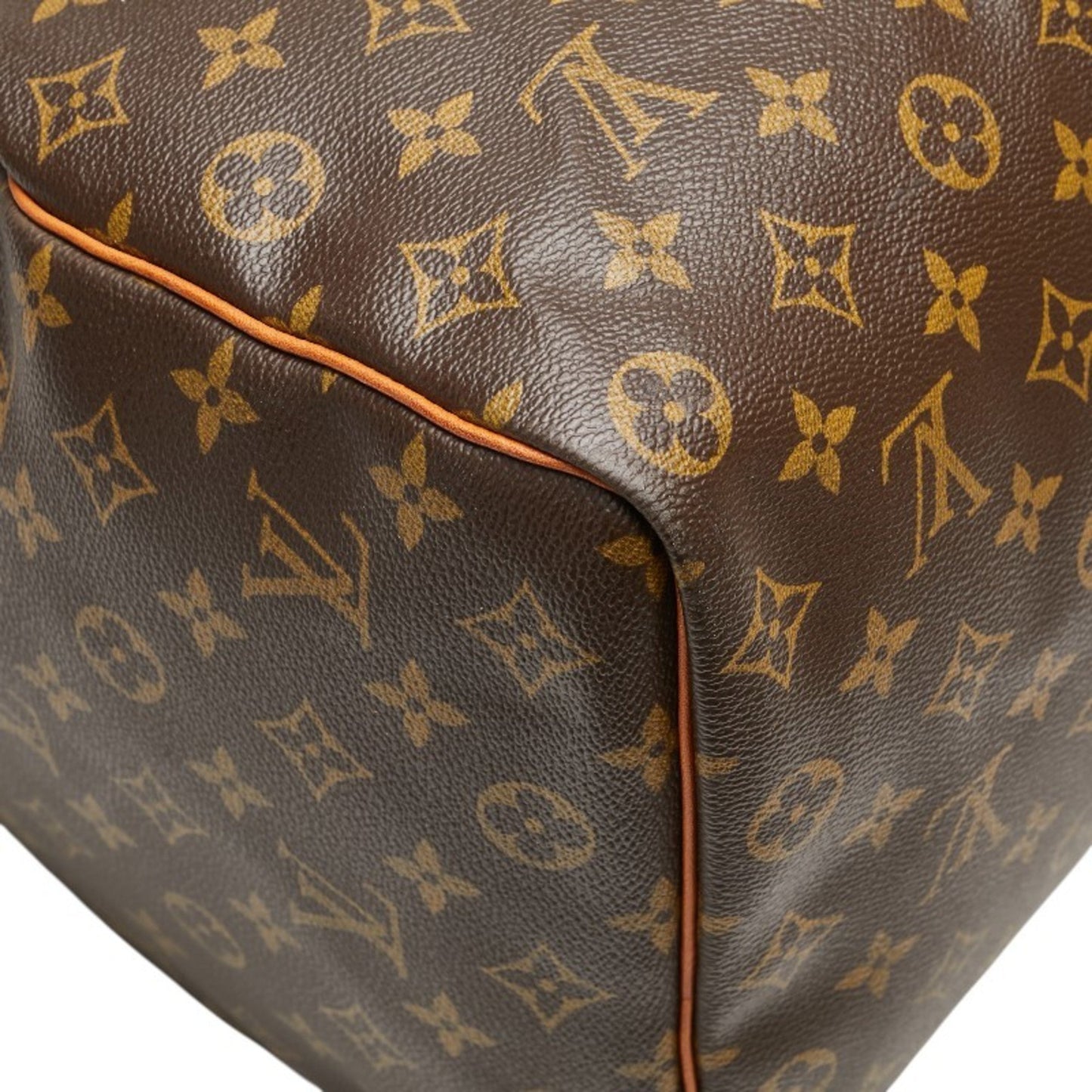 Louis Vuitton Monogram Keepall 50 Boston Bag M41426 Brown Pvc Leather