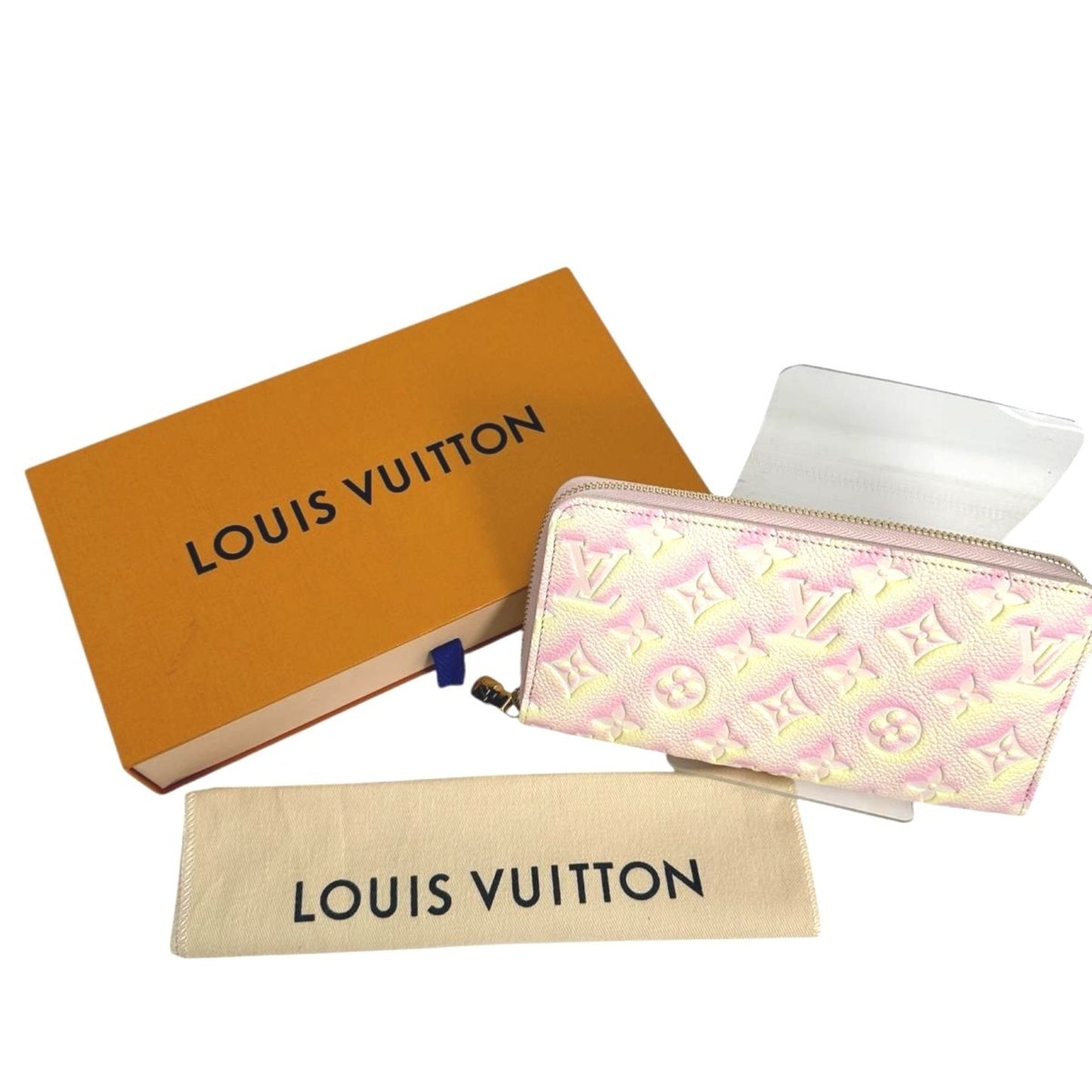 Louis Vuitton Louis Vuitton Long Wallet Round Zipper Monogram Empreinte Zippy M81299 Pink