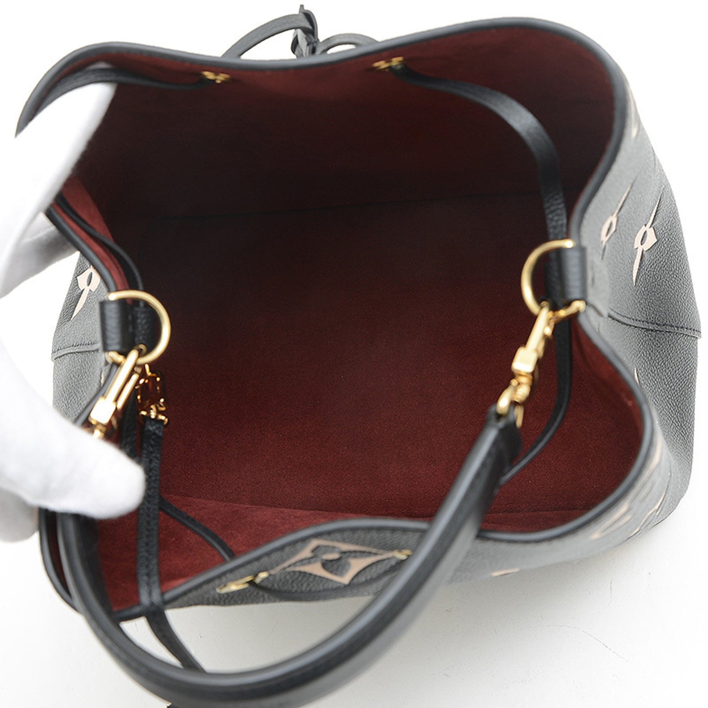 Louis Vuitton Monogram Empreinte Neonoe Mm 2Way Bag Shoulder Black M45497