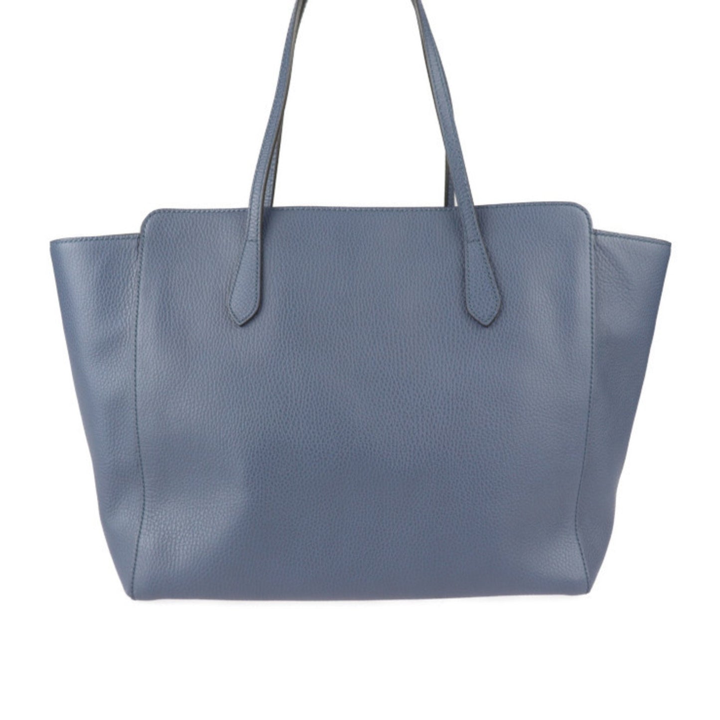 Gucci Swing Tote Bag 354397 Leather Navy Shoulder Large