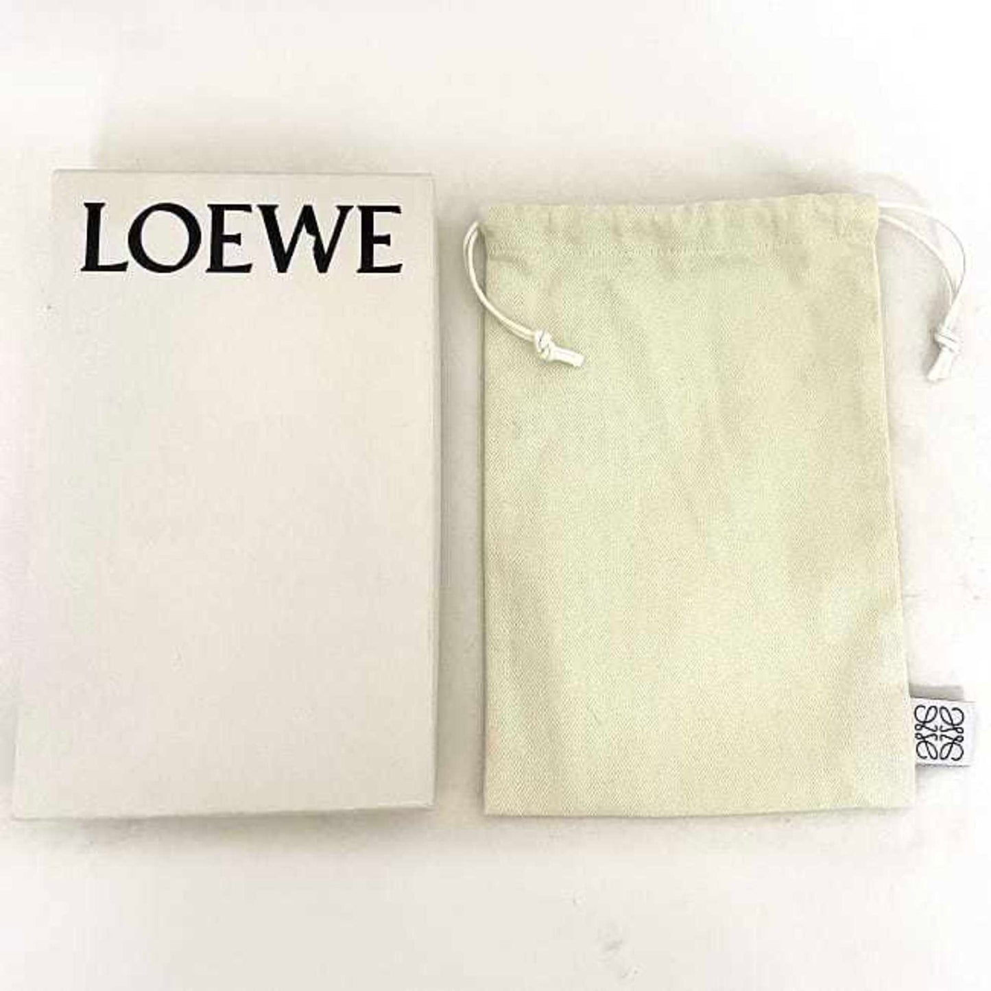 Loewe Round Long Wallet Red Gold Repeat Anagram 107N55.F13 Leather Gp Loewe Embossed