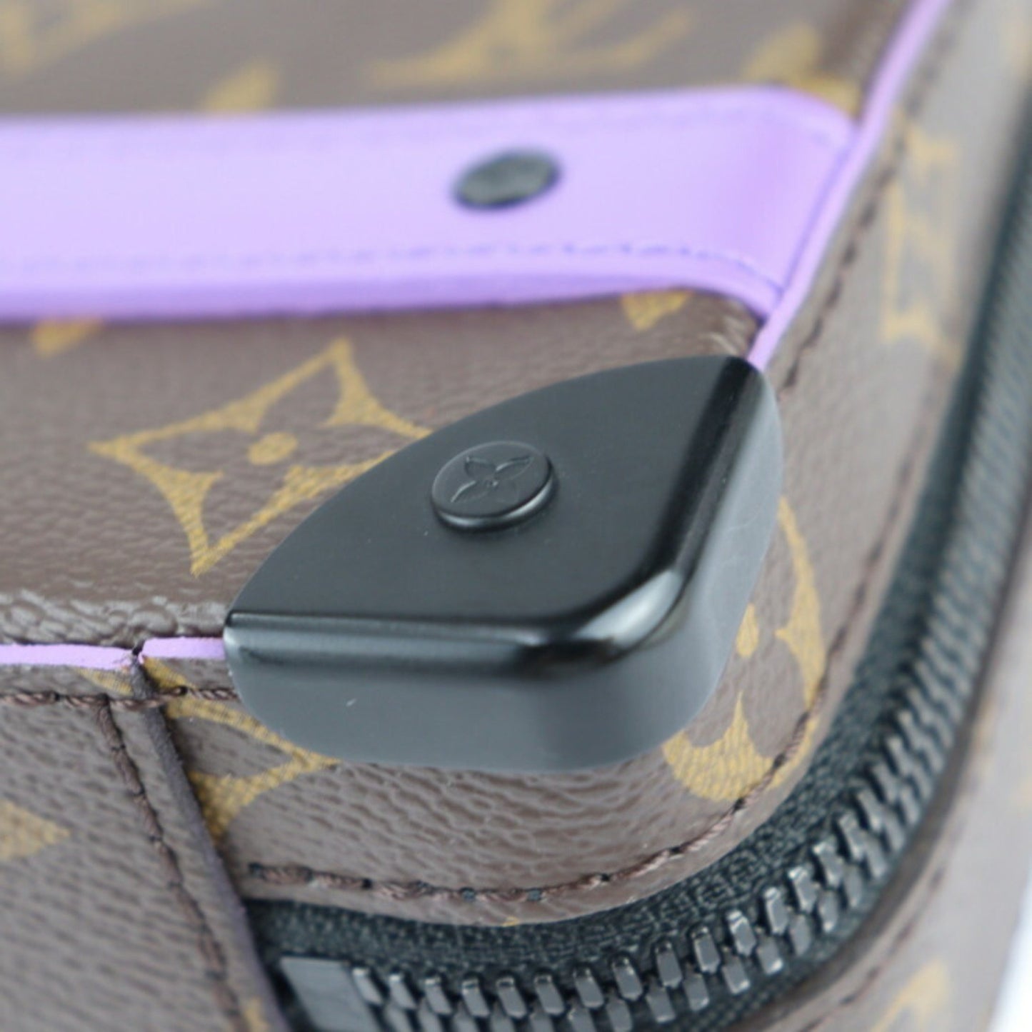 Louis Vuitton Louis Vuitton Handle Soft Trunk Monogram Macassar Handbag M46264 Leather Brown Purple