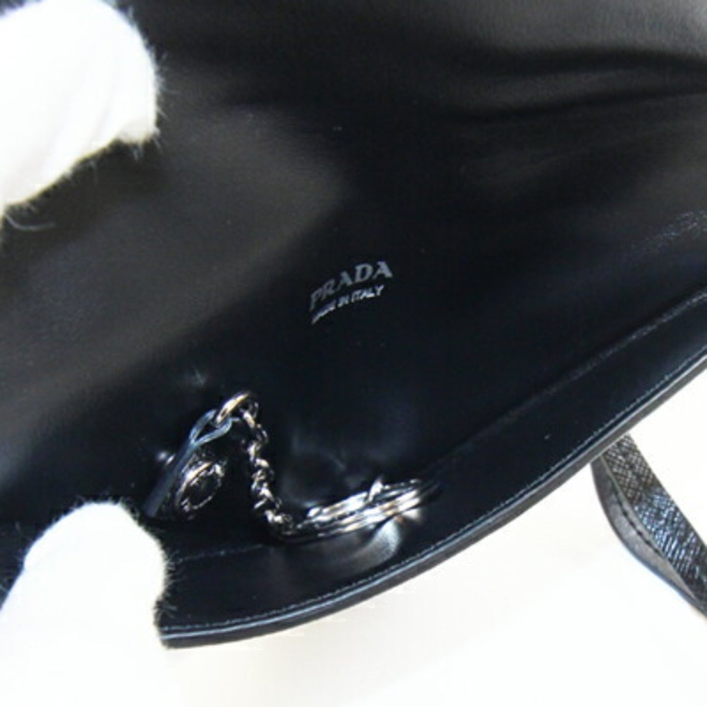 Prada Pouch 1Tl445 Black Leather