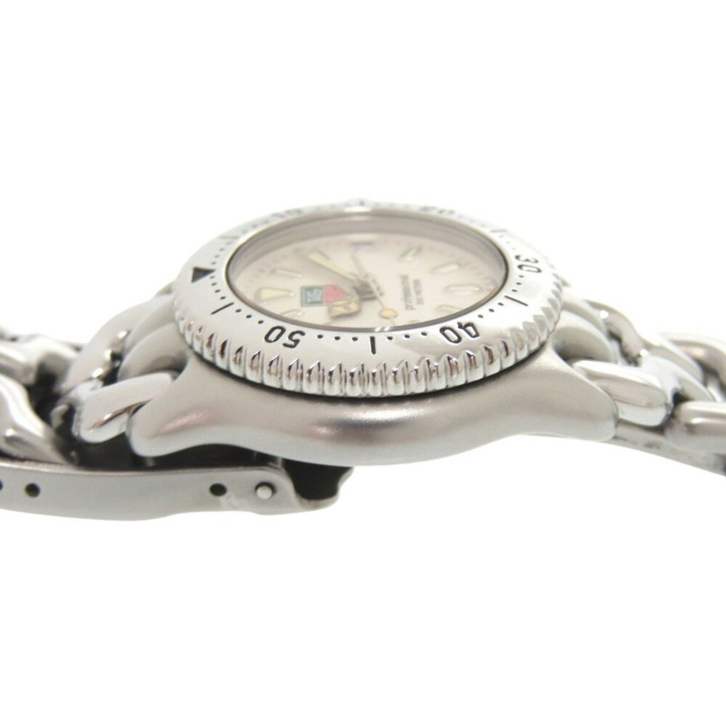 Tag Heuer S99.008 Cell Stainless Steel Cream Silver Quartz Watch 1045Tag Heuer