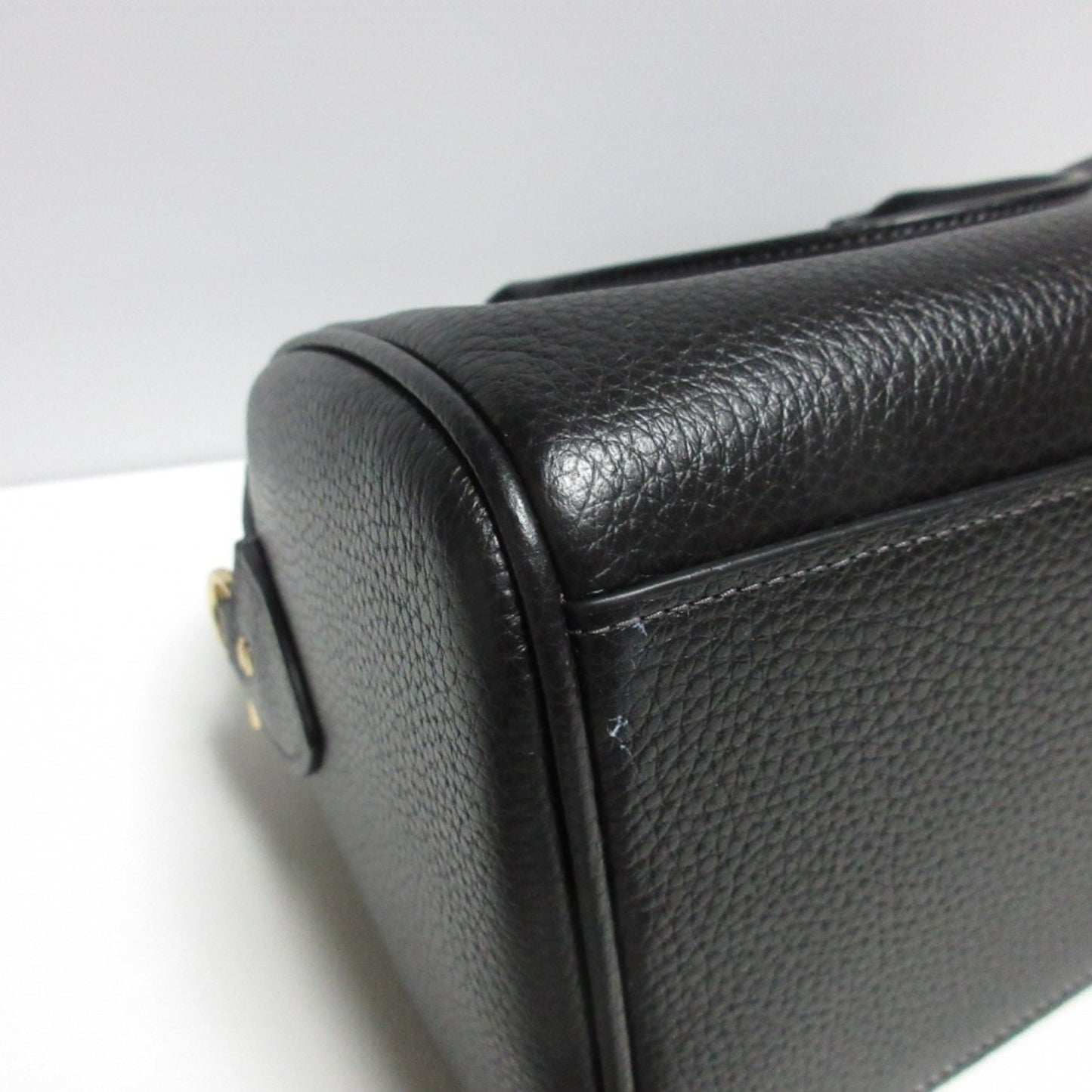 Coach Lowan Satchel Leather 2Way Handbag Shoulder Bag Cv962 Black