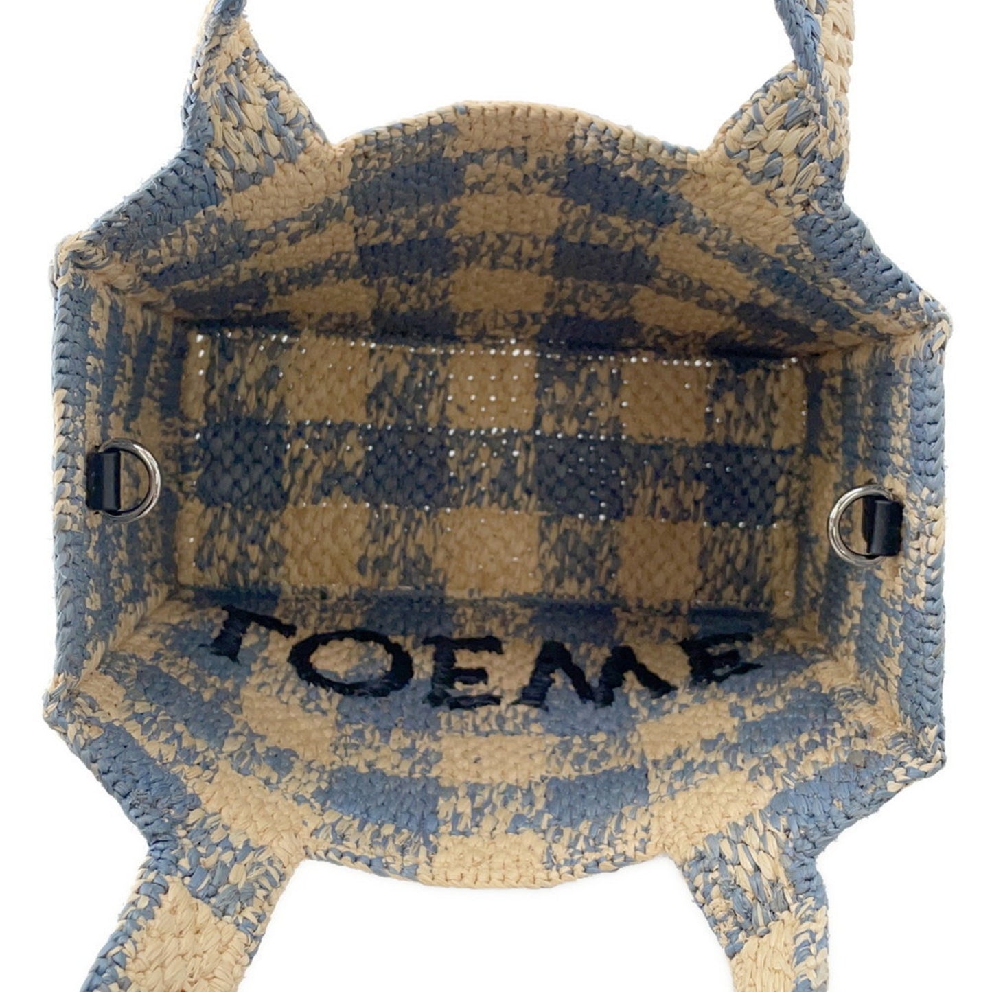 Loewe Font Tote Small Raffia Handbag Alf1B59X16 Loewe 2-Way Shoulder Bag