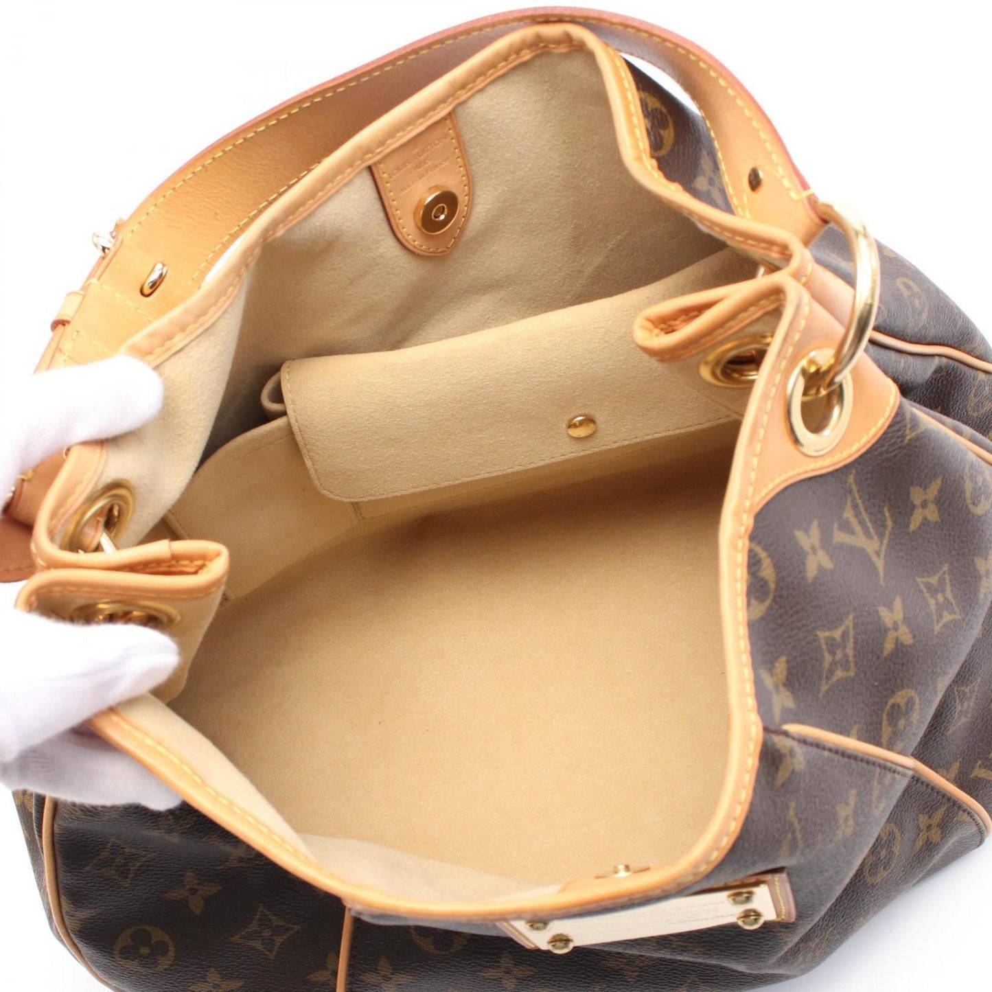 Louis Vuitton Galliera Pm Shoulder Bag Coated Canvas Leather Monogram