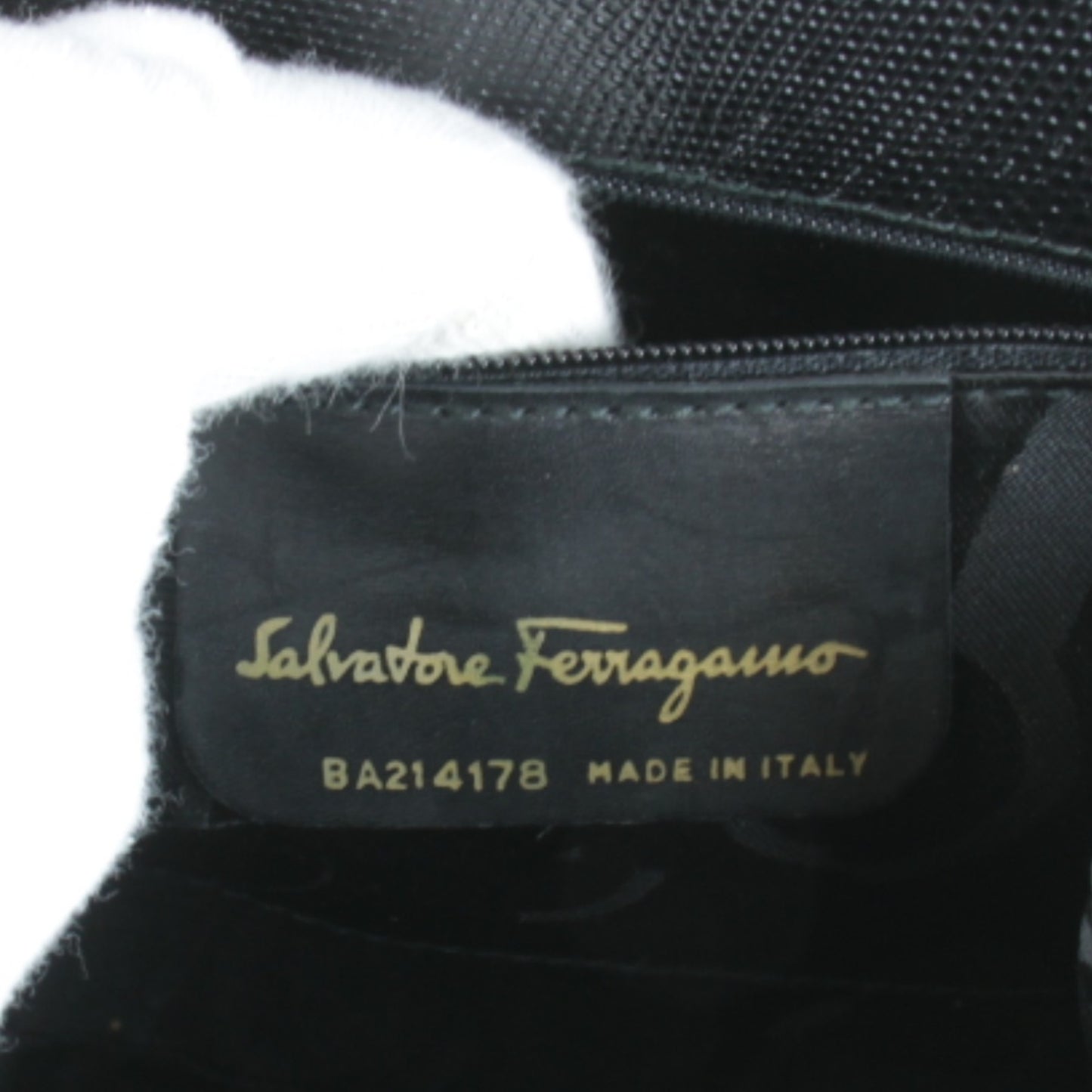Salvatore Ferragamo Ba214178 Handbag Leather Black