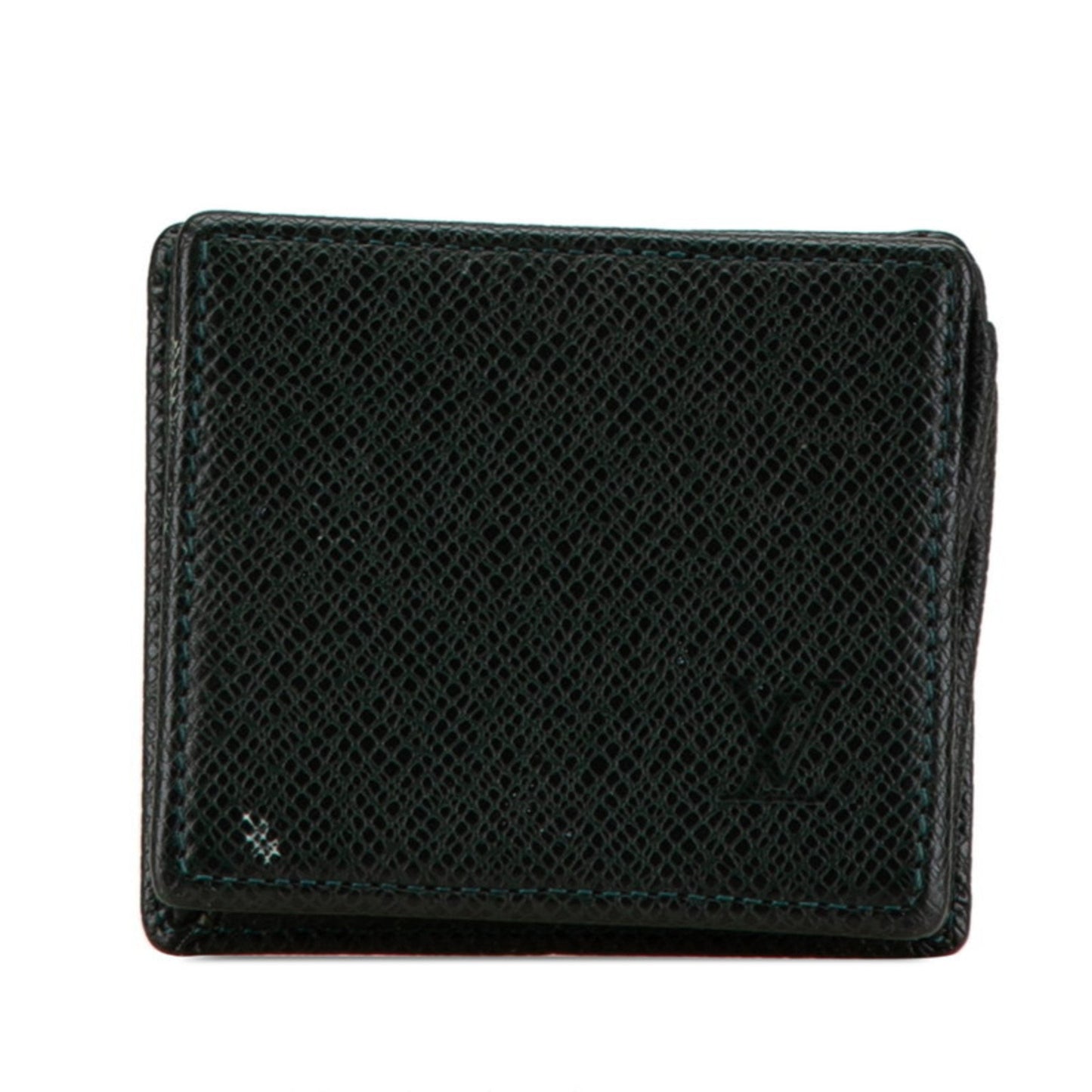 Louis Vuitton Taiga Porte Monnaie Boite Wallet/Coin Case M30384 Episea Green Leather
