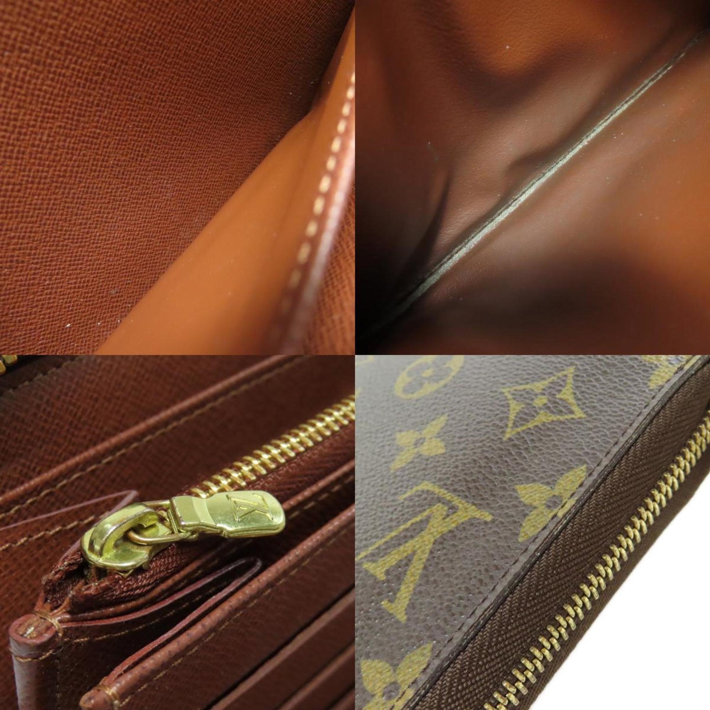 Louis Vuitton M60002 Zippy Organizer Long Wallet Monogram Canvas