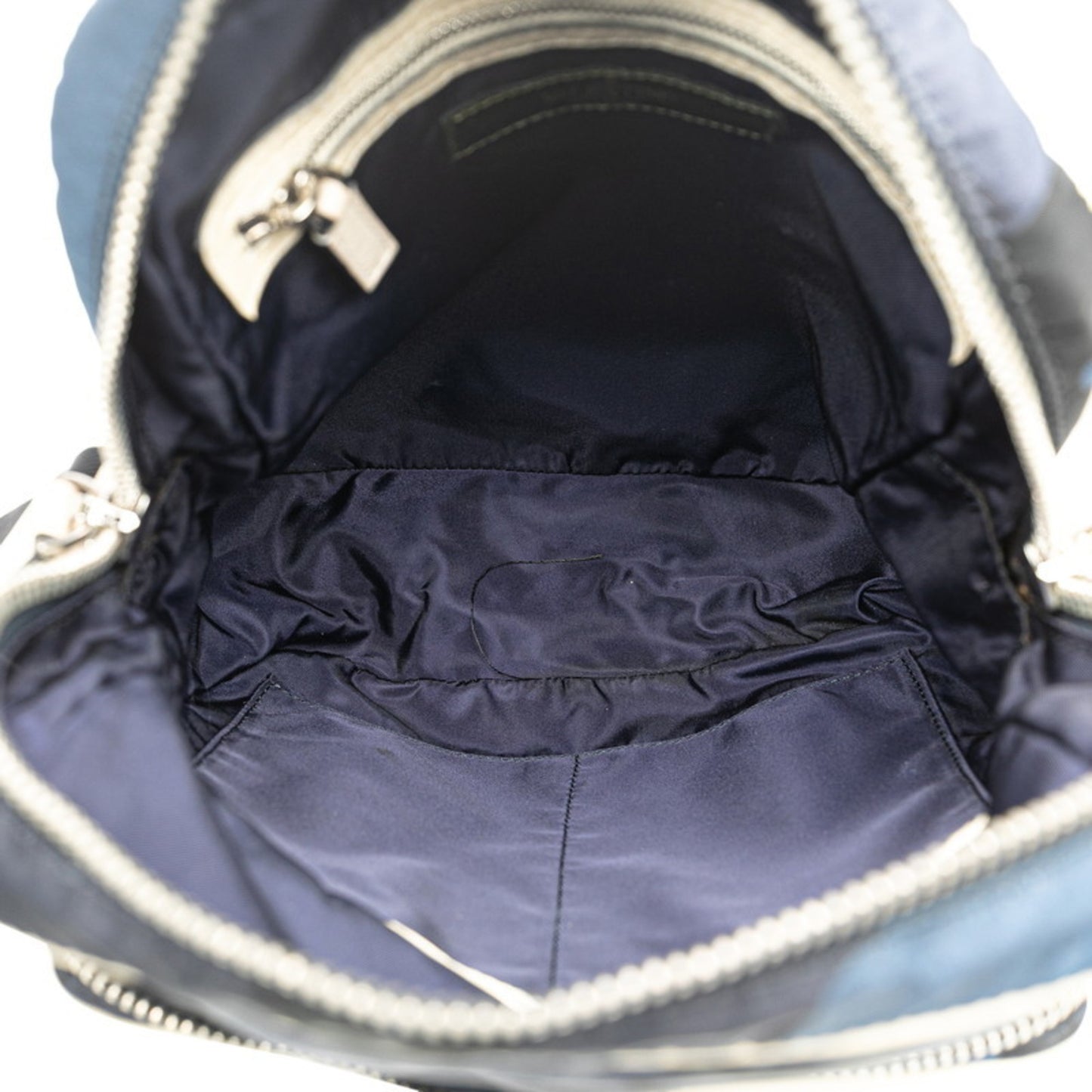 Valentino Camouflage Studded Shoulder Bag Navy Black Nylon