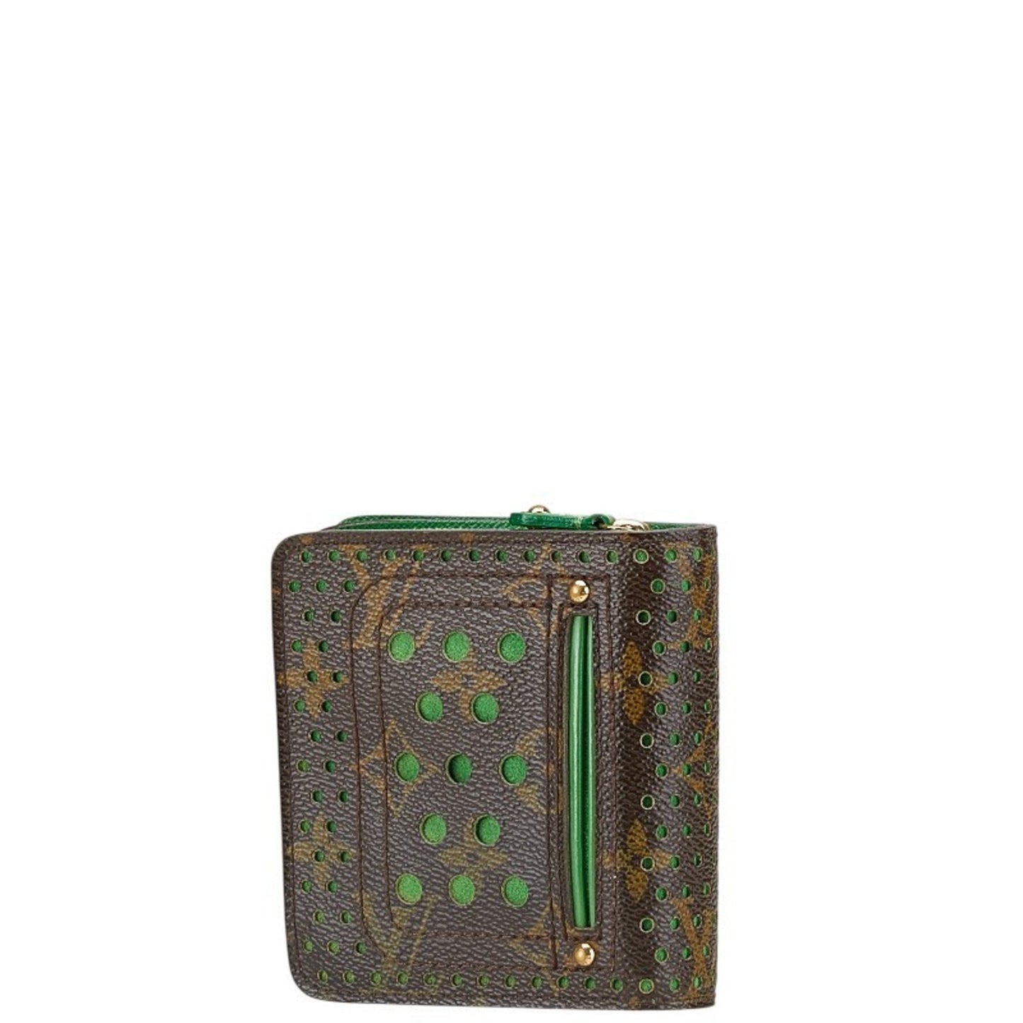 Louis Vuitton Monogram Perforated Bifold Wallet M95218 Vert Brown
