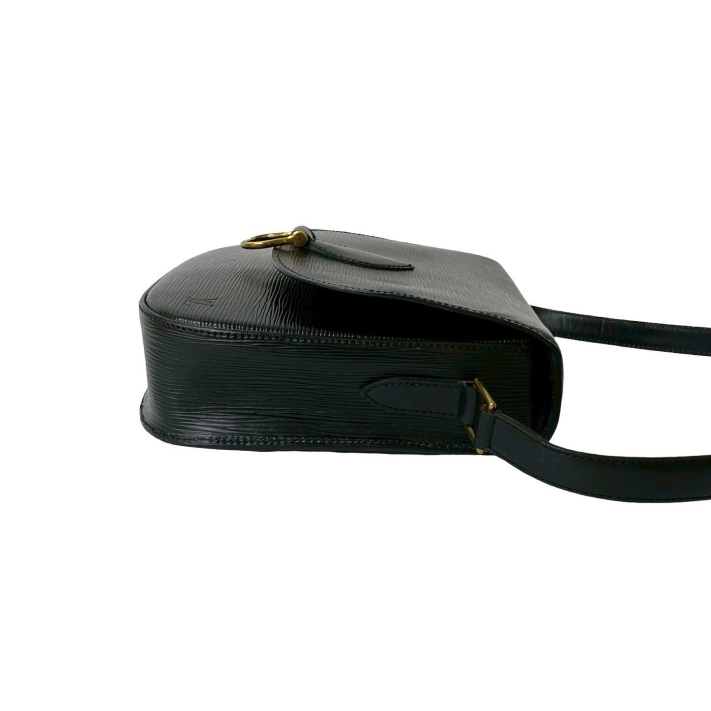 Louis Vuitton Vintage Saint-Cloud Epi Leather Shoulder Bag/Pochette/Sacoche Noir 27684