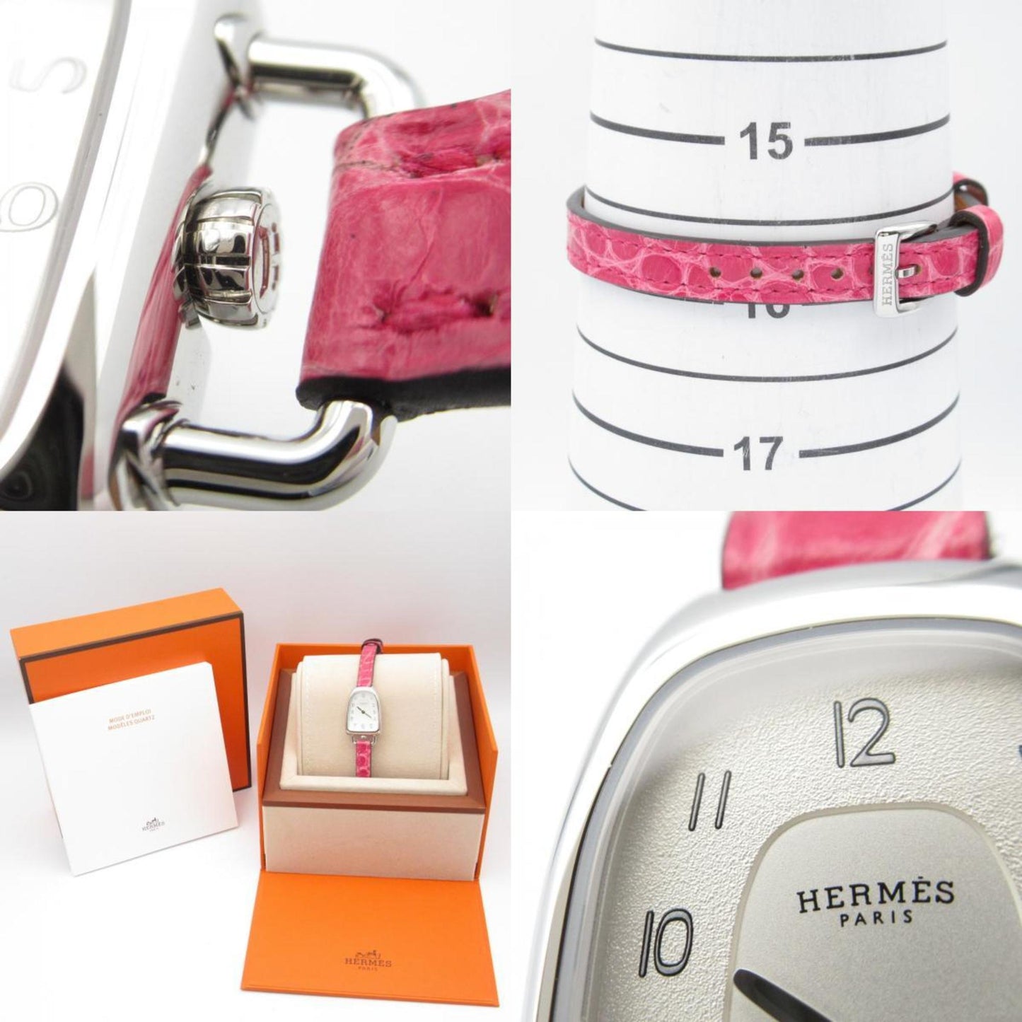 Hermes Hermes Gallop Watch Stainless Steel Leather
