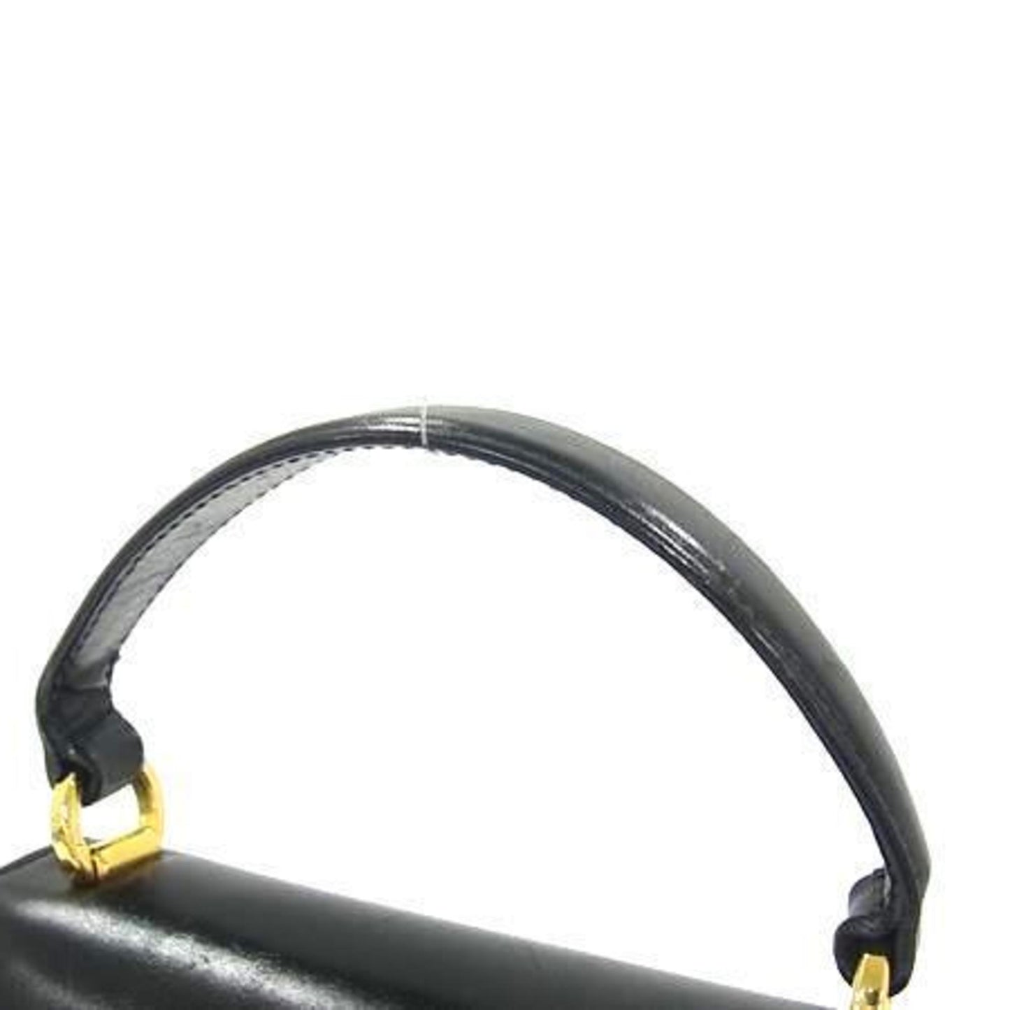 Salvatore Ferragamo Vara Ribbon Handbag At-21 5677 Black Leather