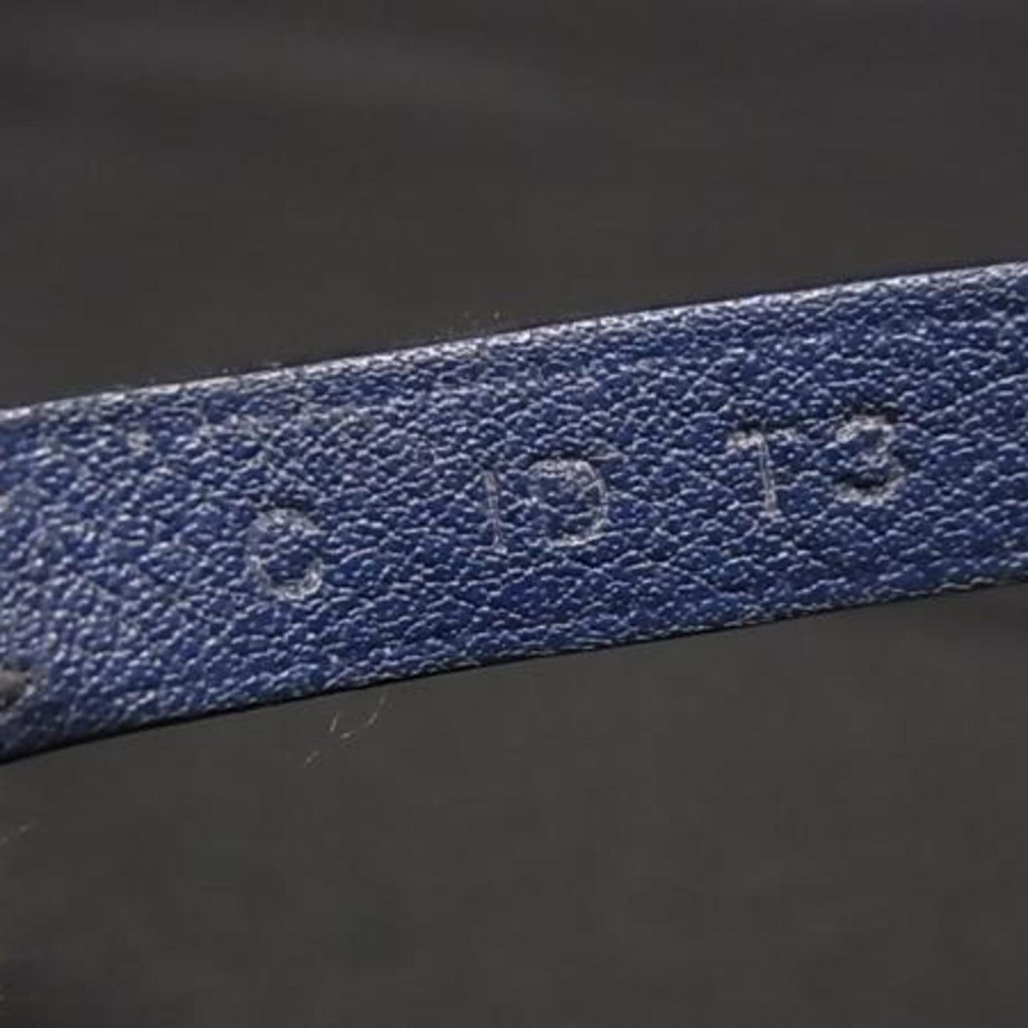 Hermes Etrier Double Tour Choker - Blue Swift Leather