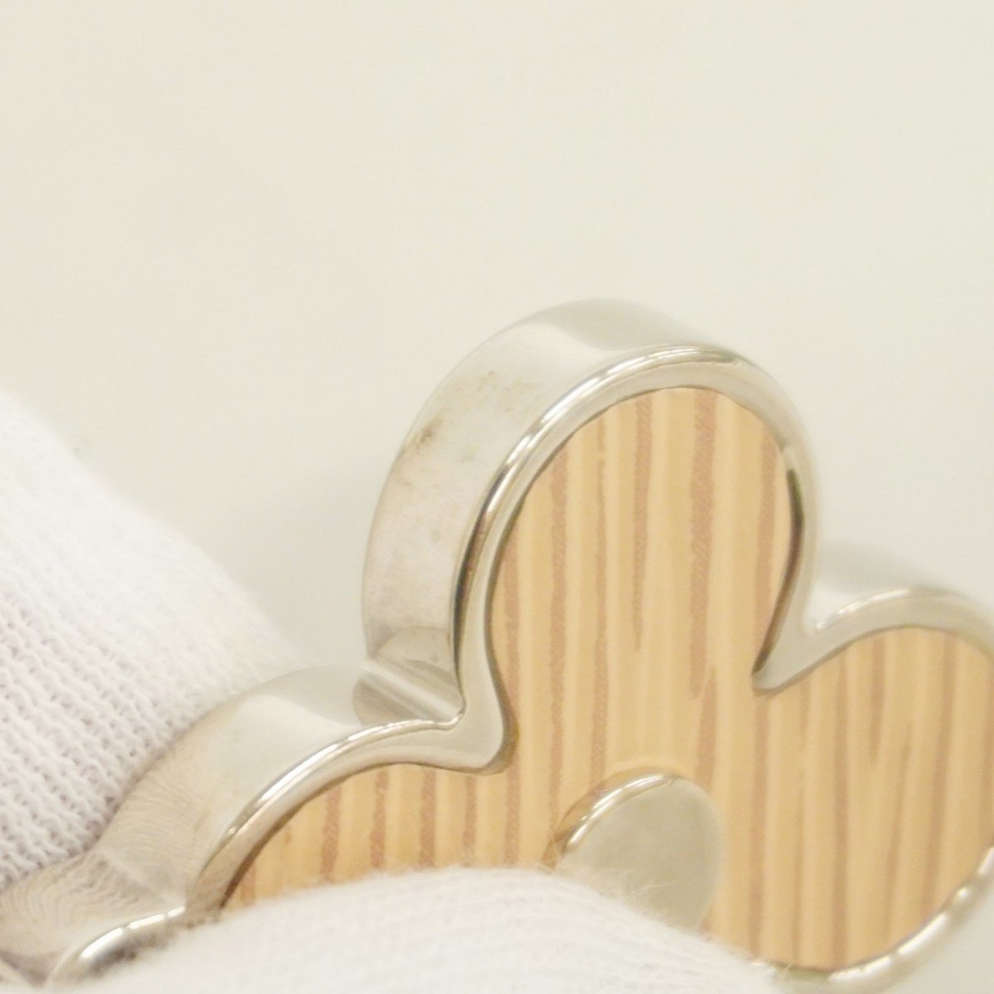 Louis Vuitton Limy Keychain M67935 Beige Silver