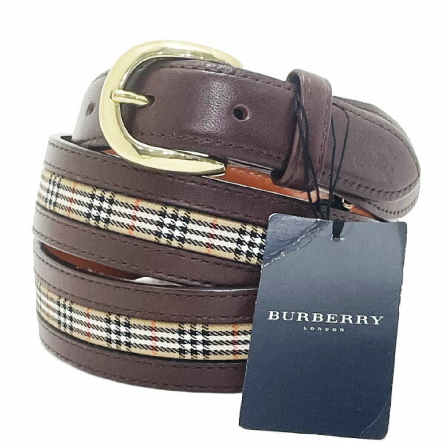 Burberry London Check Pattern Belt