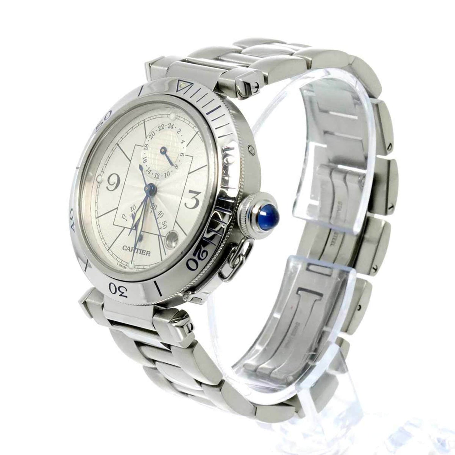 Cartier Pasha 38Mm Gmt W31037H3