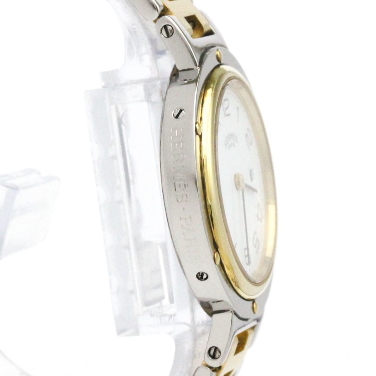 HERMES Clipper Gold Plated Steel Quartz