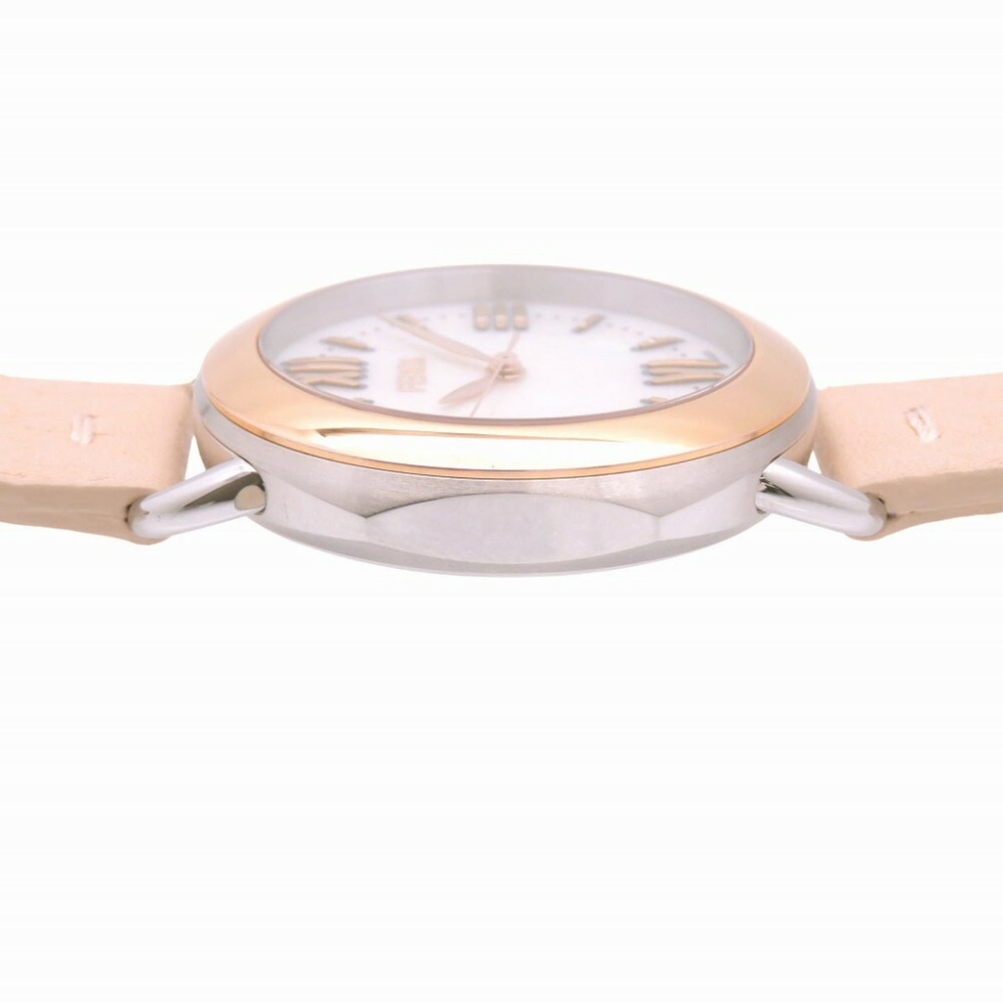 Fendi Selleria 80200M Quartz Watch Ss/Leather White Shell 0428Fendi
