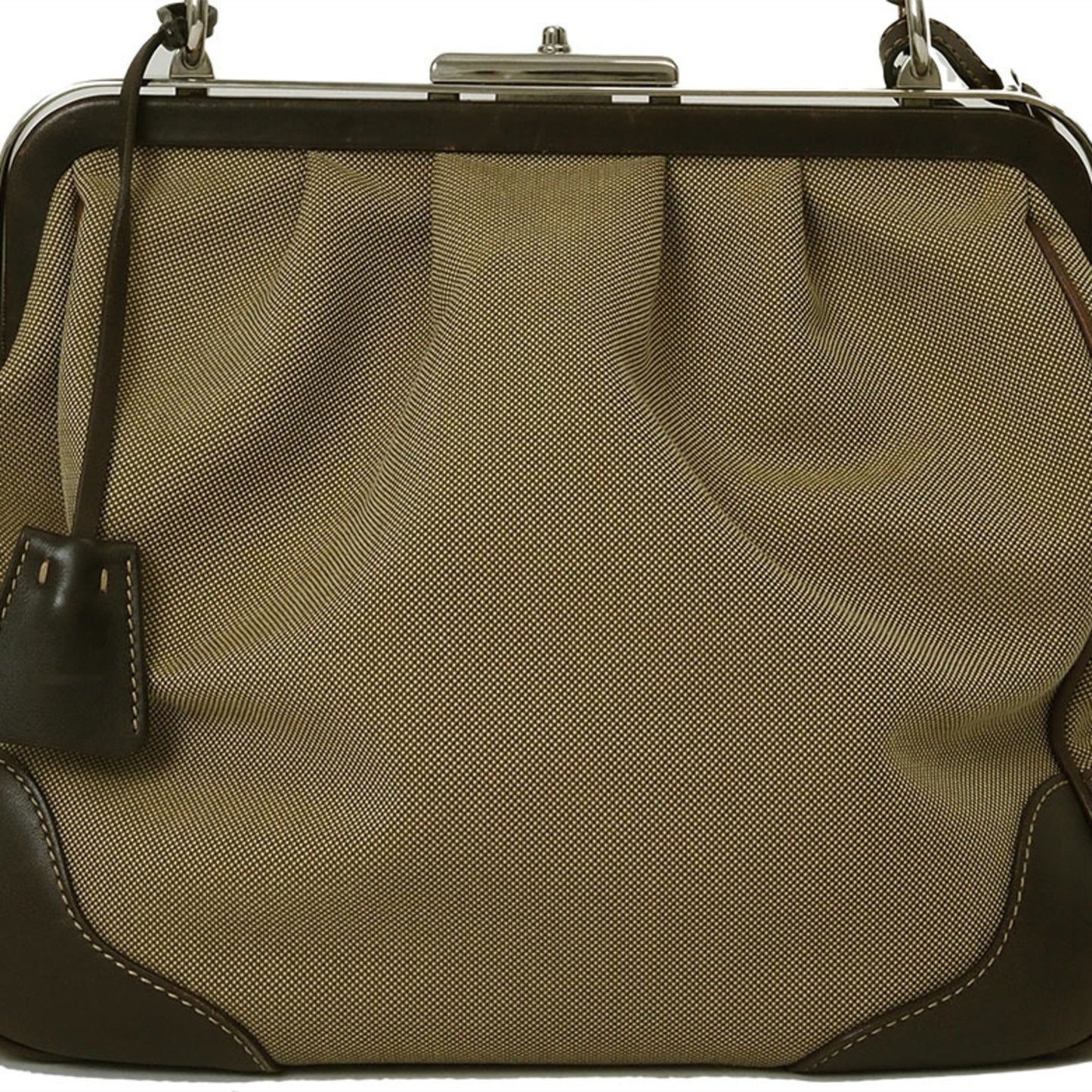 Prada Jacquard Handbag Khaki Br3481