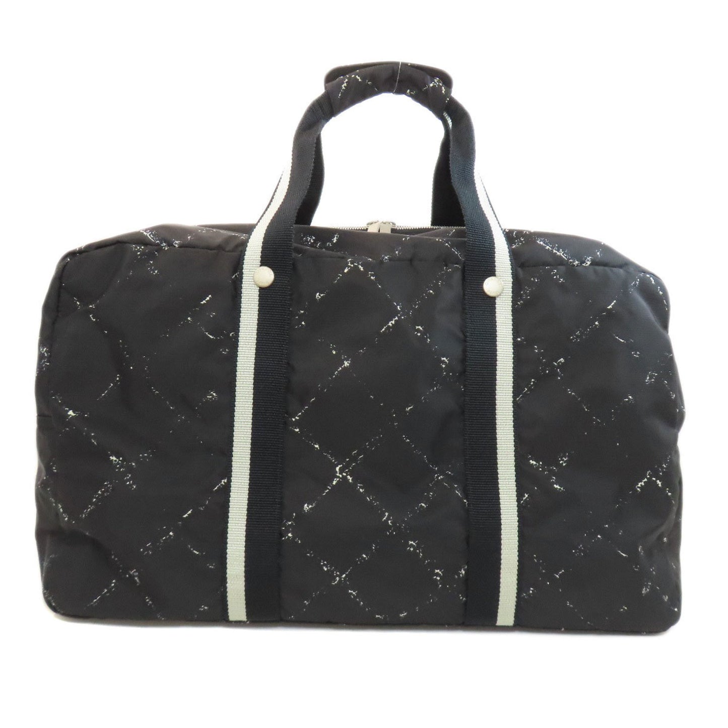Chanel Travel Line Boston Bag Nylon Material