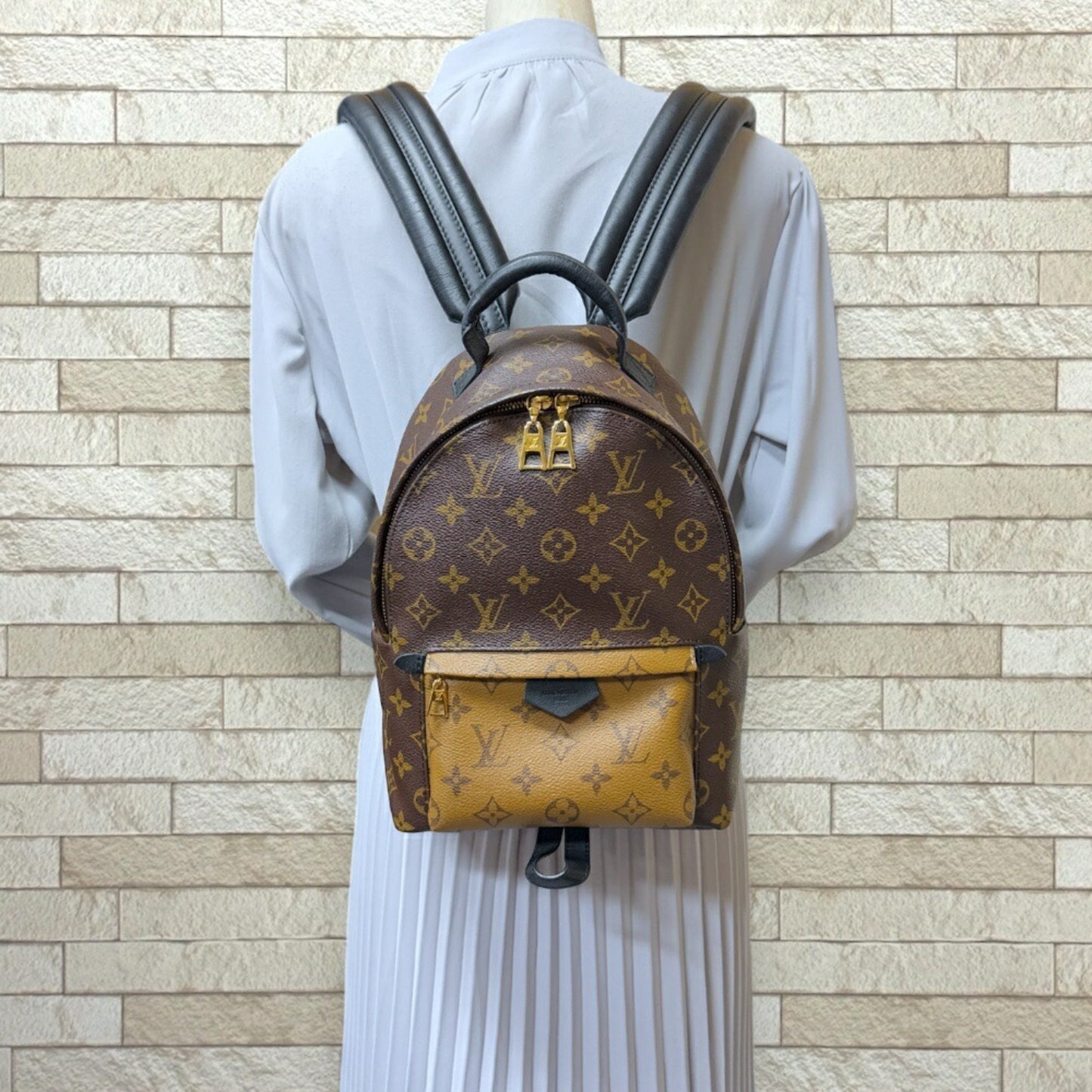 Louis Vuitton Palm Springs Pm Monogram Reverse Backpack/Daypack Canvas M44870