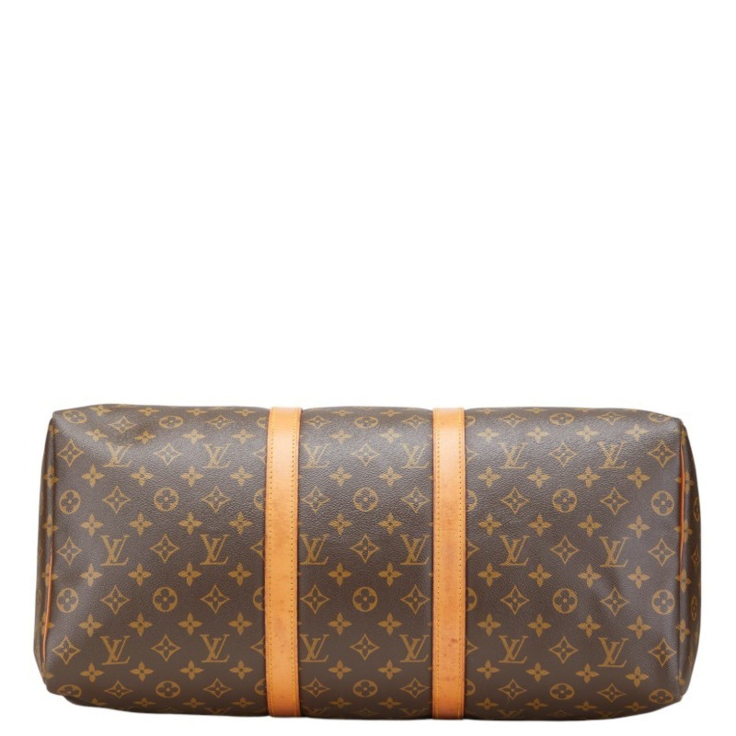 Louis Vuitton Monogram Keepall 50 Boston Bag M41426 Brown Pvc Leather
