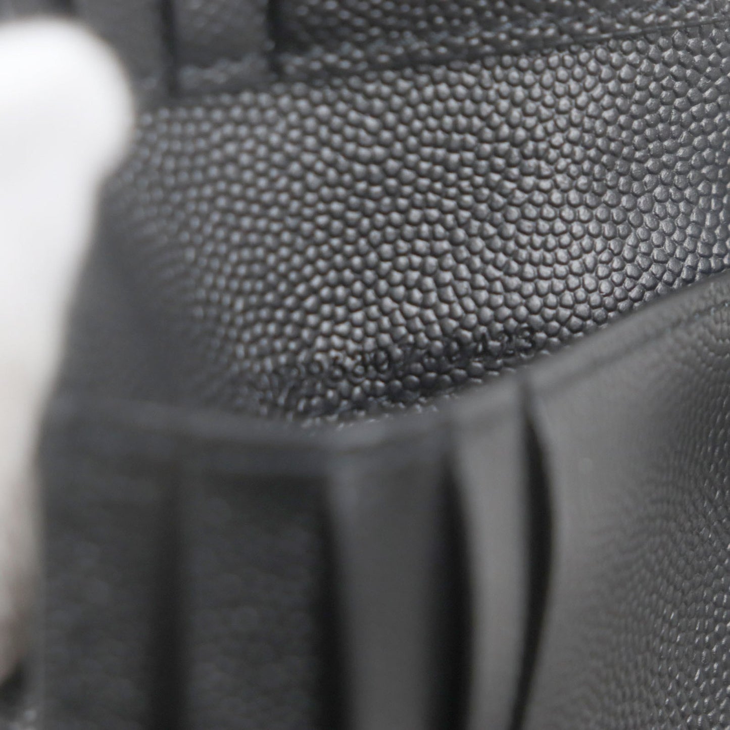 Saint Laurent 396307 Leather Logo Compact Wallet With Bill Compartment