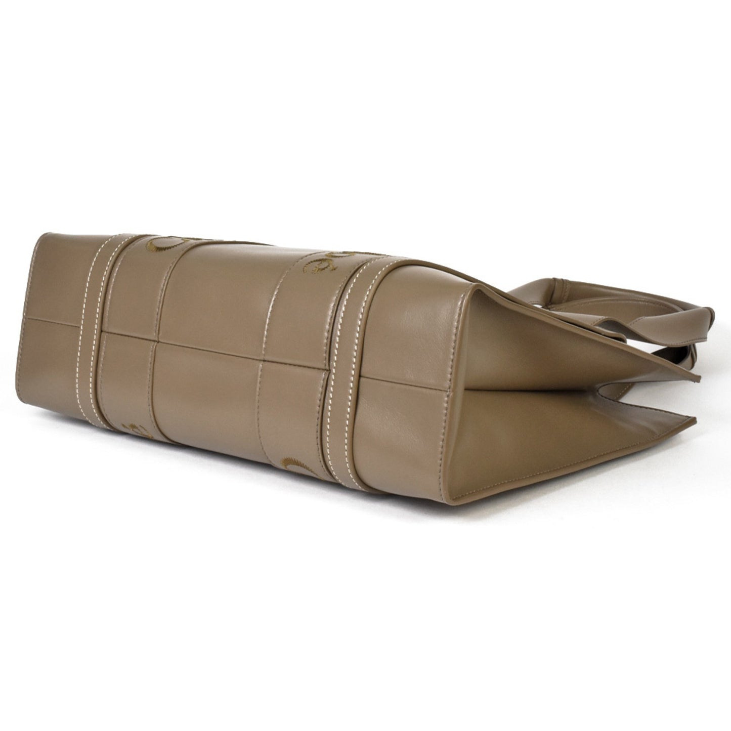 Chlo Chloe Woody Medium Tote Bag Calf Army Green