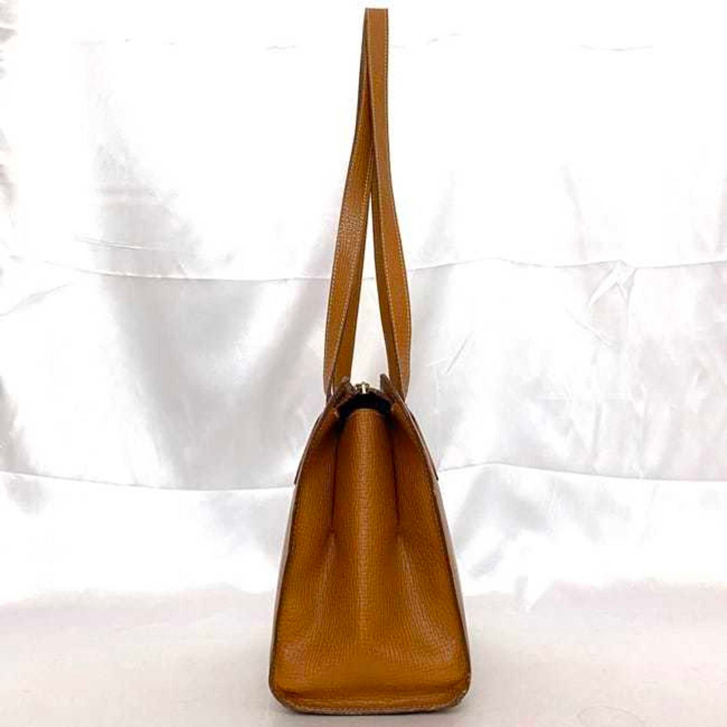 Loewe Shoulder Tote Bag Brown Leather Grain