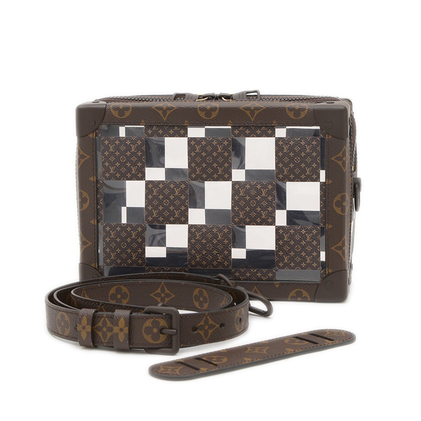 Louis Vuitton Monogram Chess Slim Soft Trunk Shoulder Bag M20871