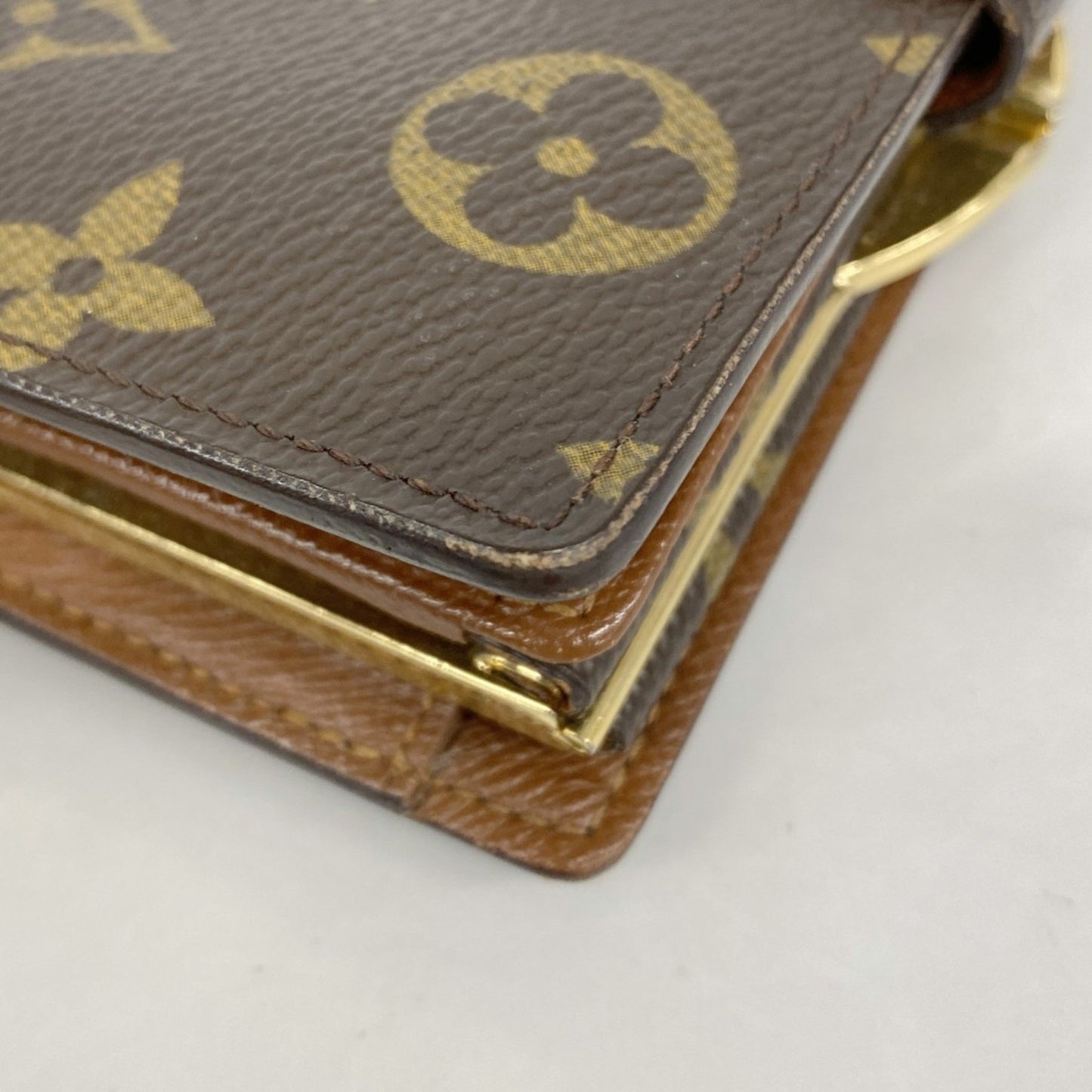 Louis Vuitton Monogram Porte Monnaie Bi-Fold Wallet M61663 Brown