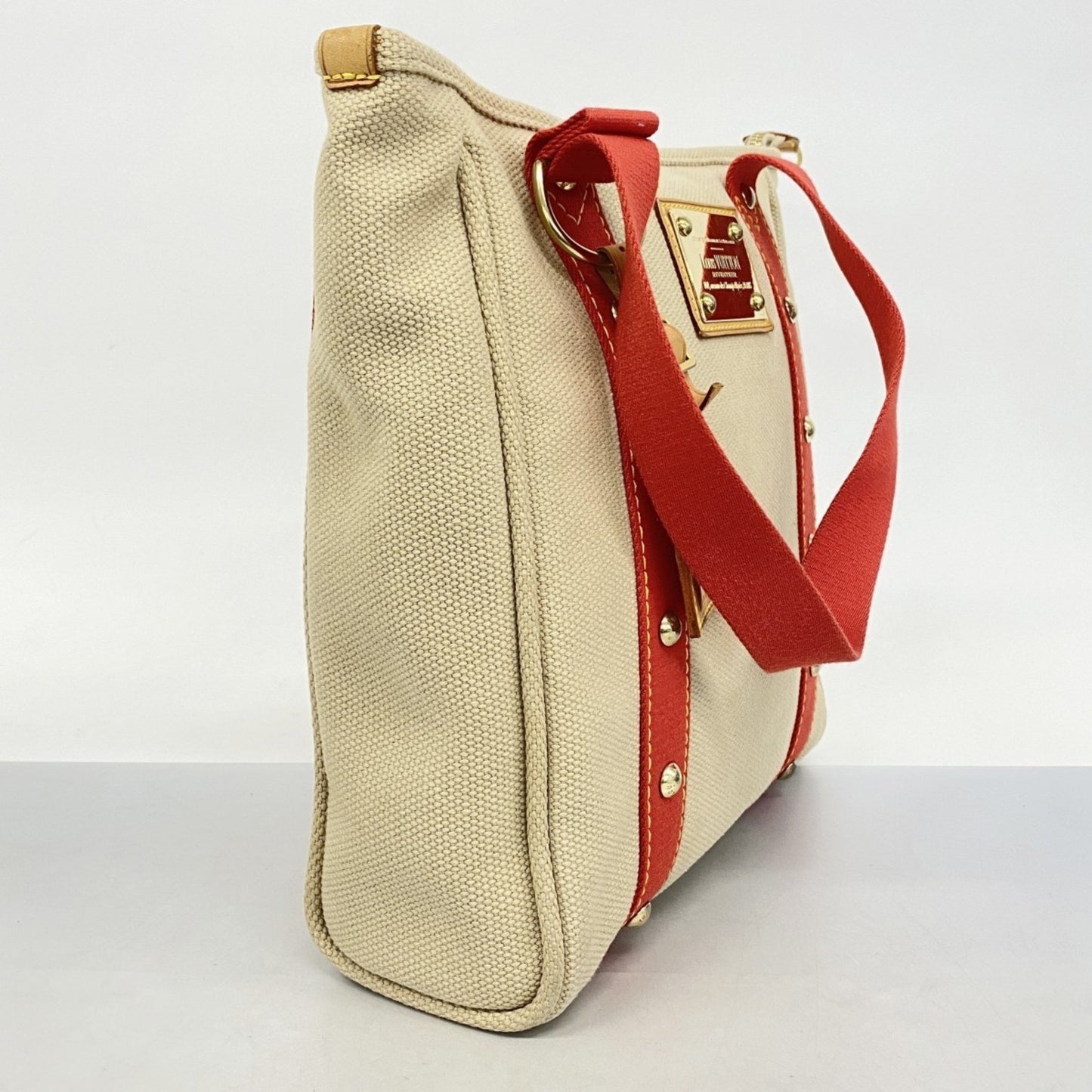 Louis Vuitton Antigua Cabas Mm Tote Bag M40035 Beige